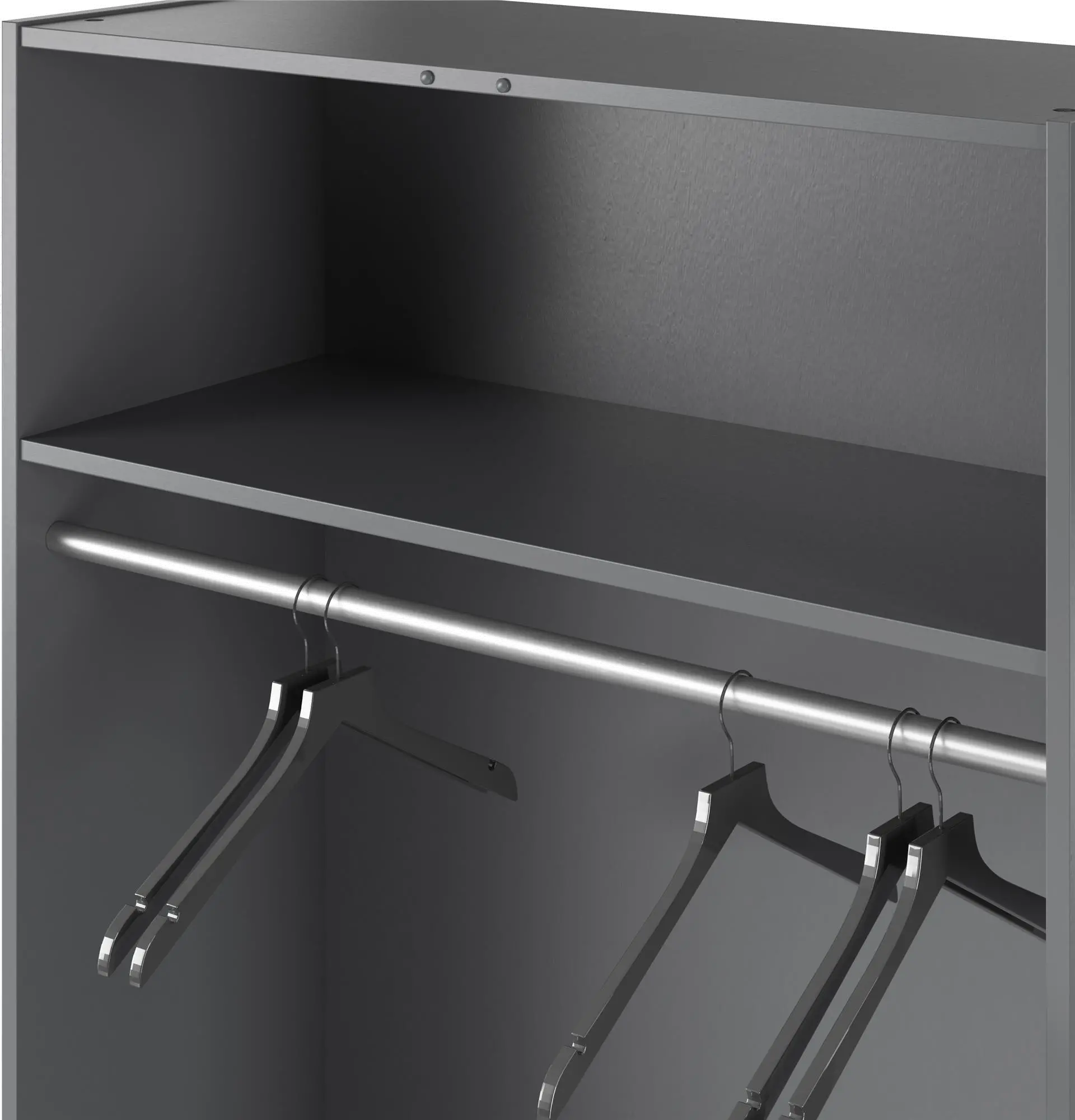 Camberly Graphite Gray 36  Mudroom Storage Cabinet-6