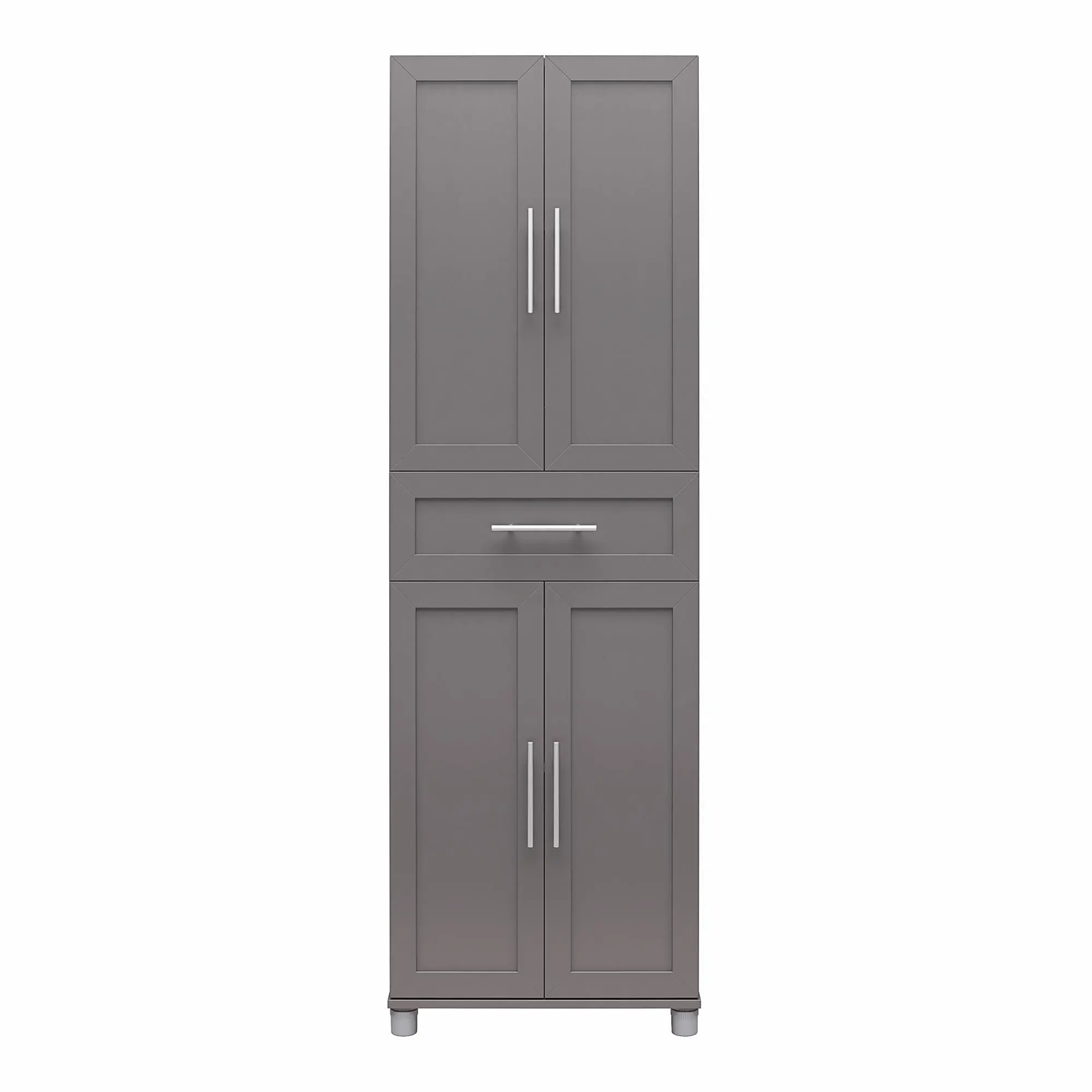 Camberly Framed Graphite Gray 4 Door Storage Cabinet-3