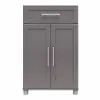Camberly Framed Graphite Gray Storage Cabinet with Drawer