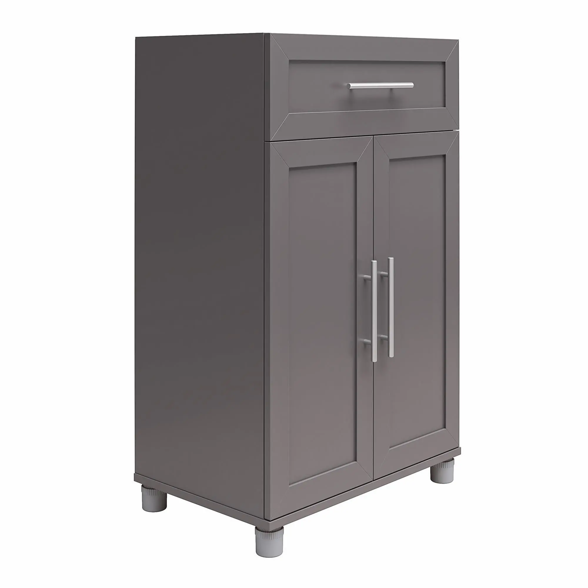 Camberly Framed Graphite Gray Storage Cabinet with Drawer-3