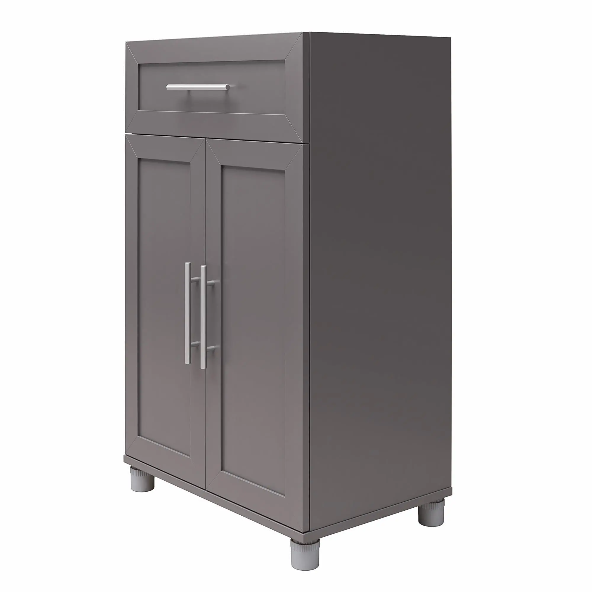 Camberly Framed Graphite Gray Storage Cabinet with Drawer-5