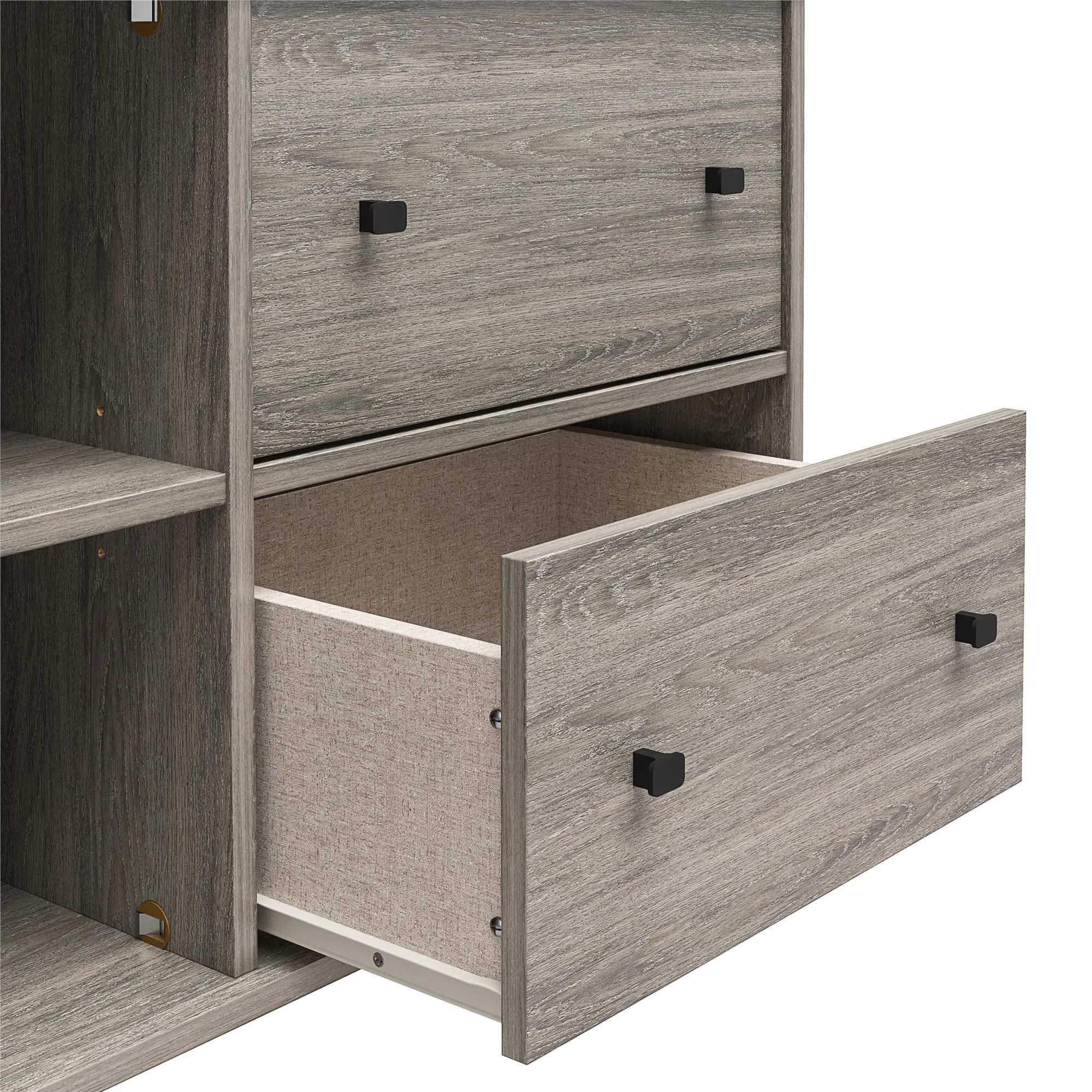 Kalissa Gray Oak Nightstand with Wireless Charger-6