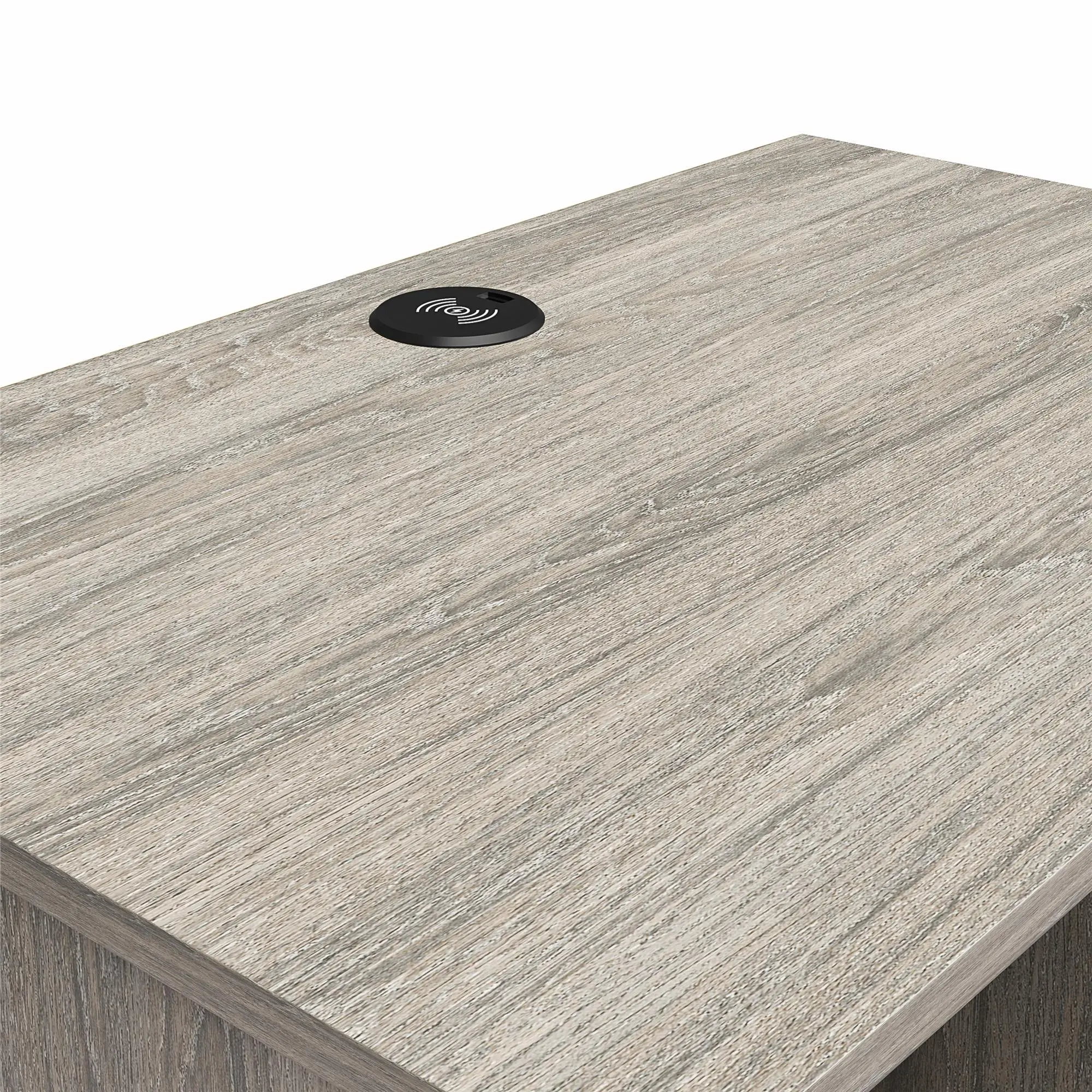 Kalissa Gray Oak Nightstand with Wireless Charger-7
