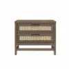 Lennon Brown 2-Drawer Nightstand