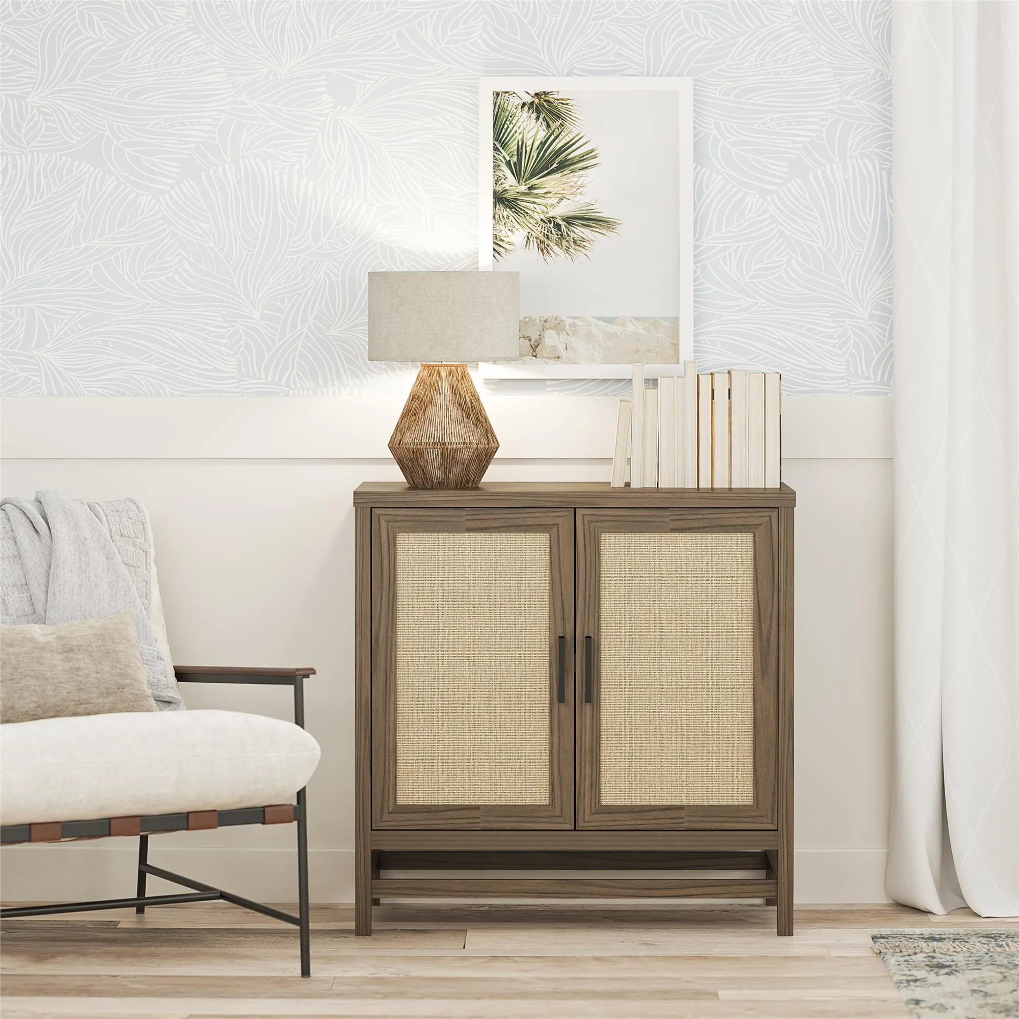 Lennon Brown Two Door Storage Cabinet-2