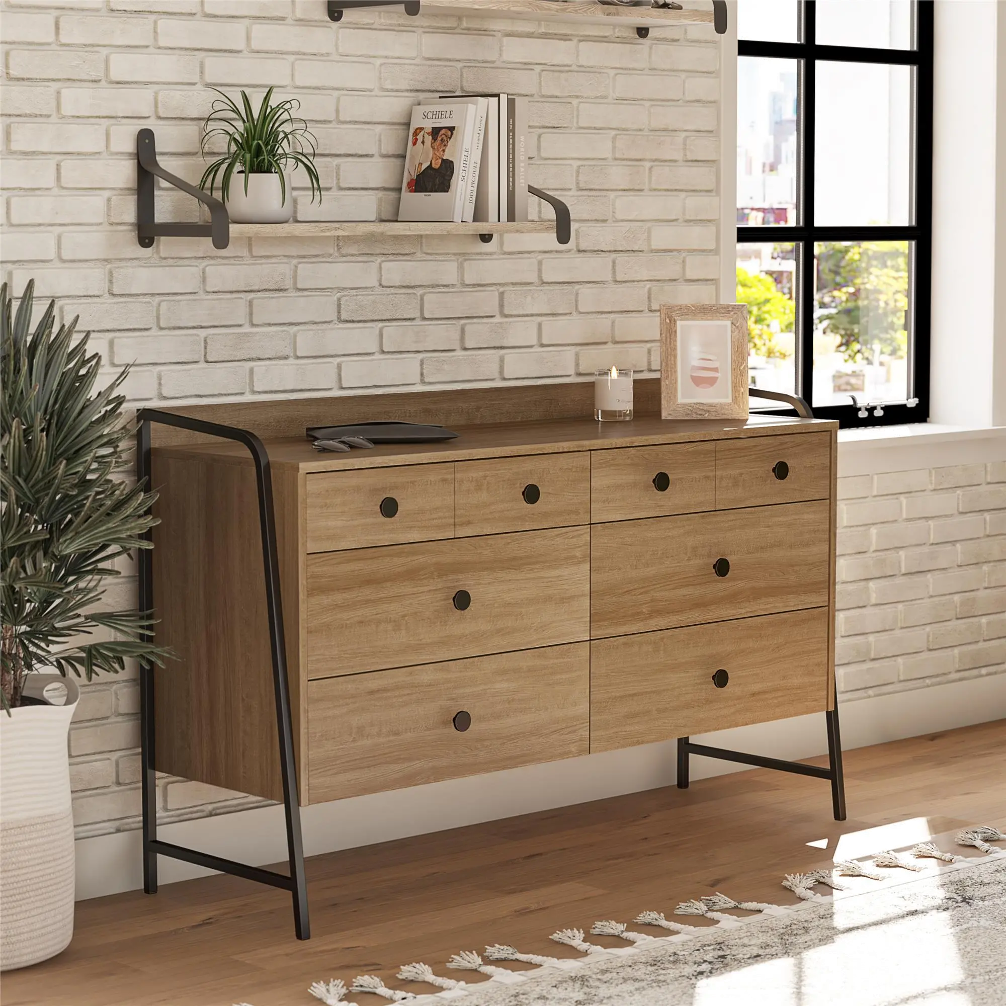 Bushwick Natural 6-Drawer Dresser-2