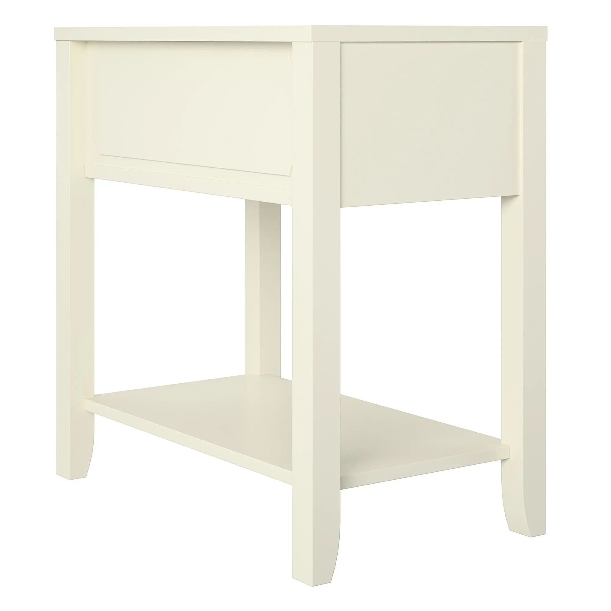 Majesty White Narrow Side Table-6