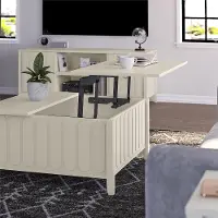 Majesty White Lift Top Coffee Table