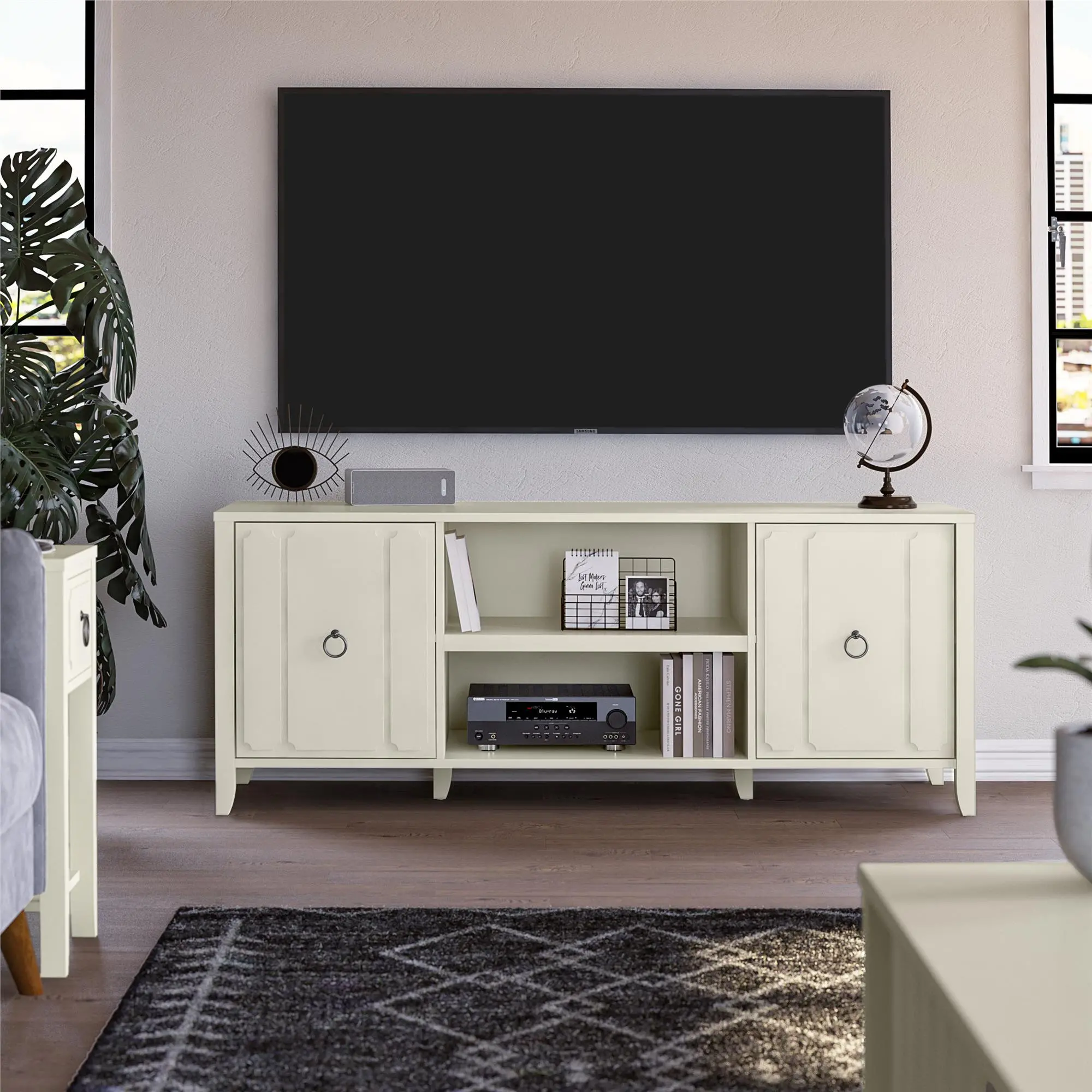 Majesty 60  White TV Stand-2