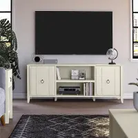 Majesty 60  White TV Stand