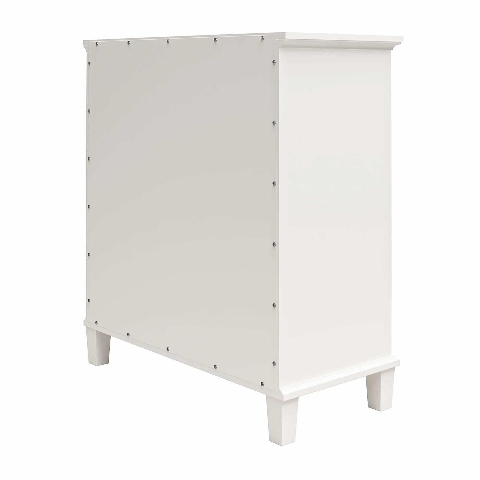 Celeste White Accent Cabinet with Glass Doors-6
