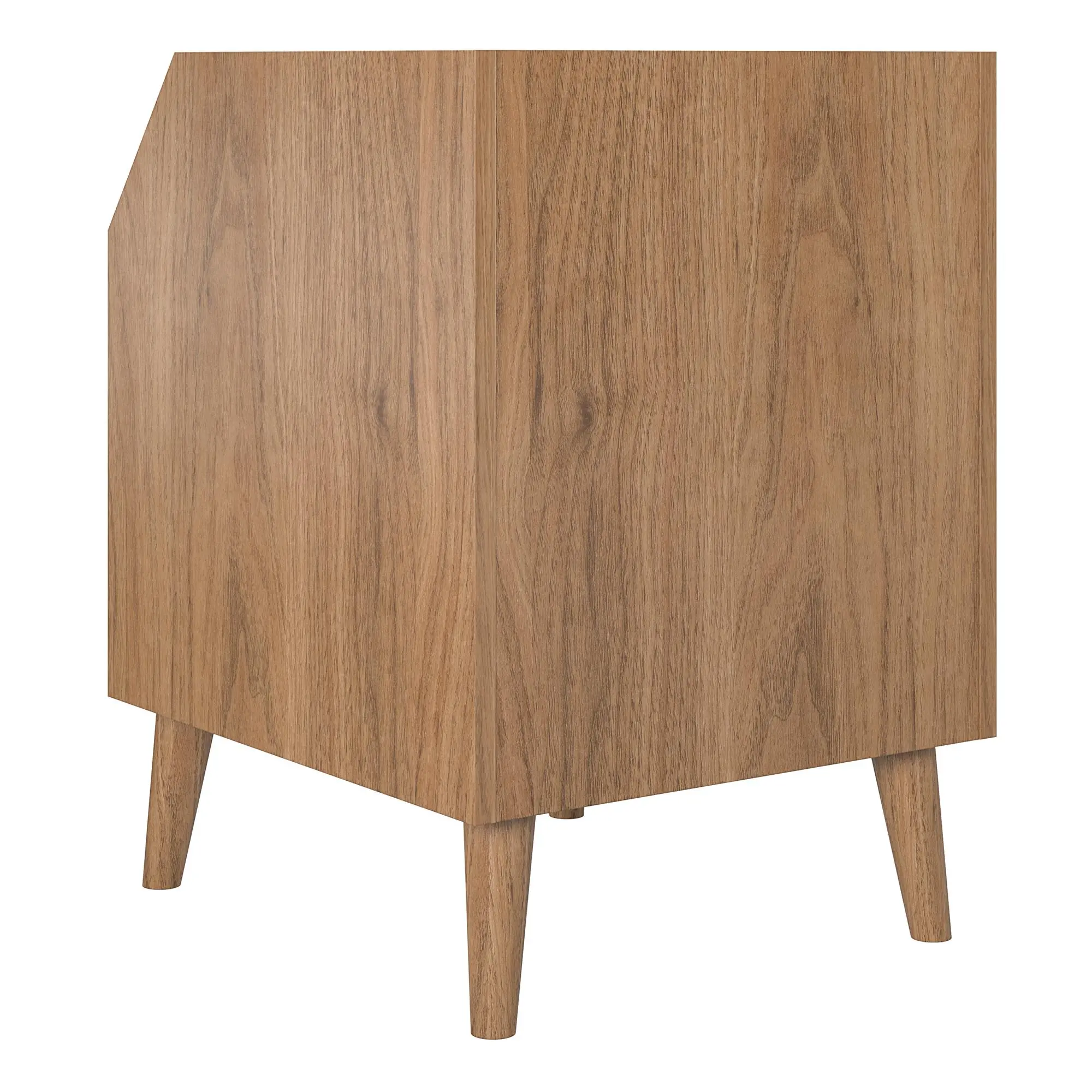 Magnolia Walnut and Black End Table-5