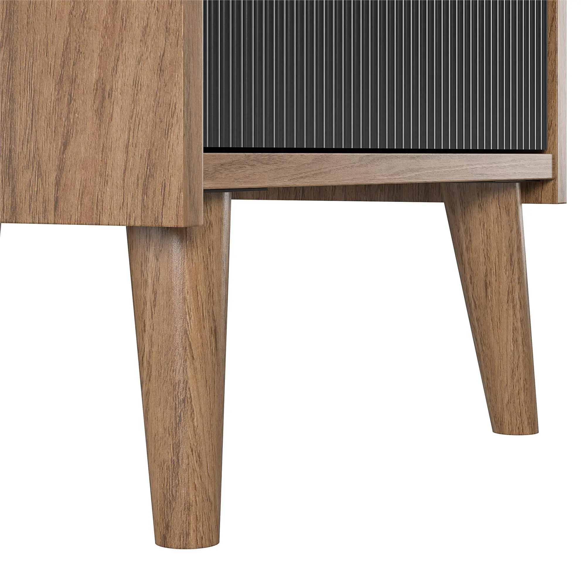 Magnolia Walnut and Black End Table-7
