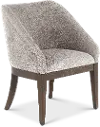 732-C6501S Cascade Espresso Brown and Gray Upholstered Dining Chair