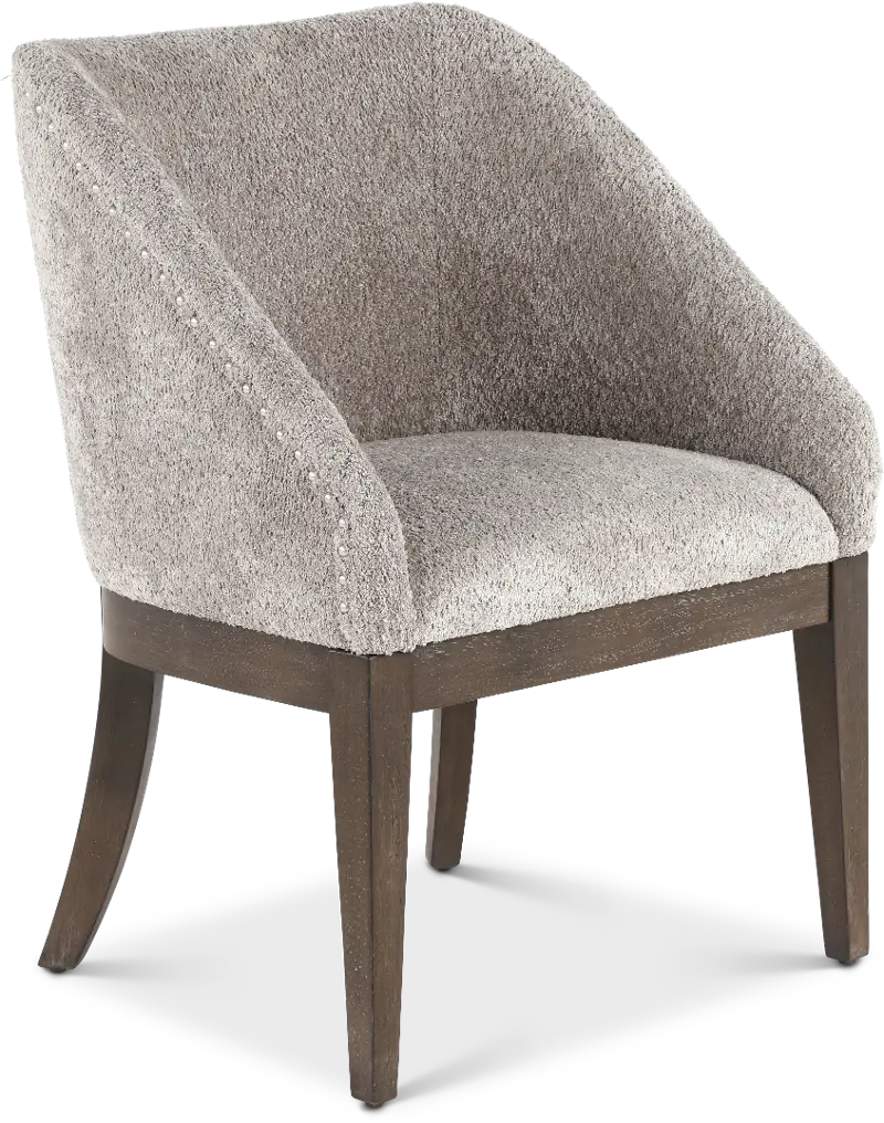 Cascade Espresso Brown and Gray Upholstered Dining Chair