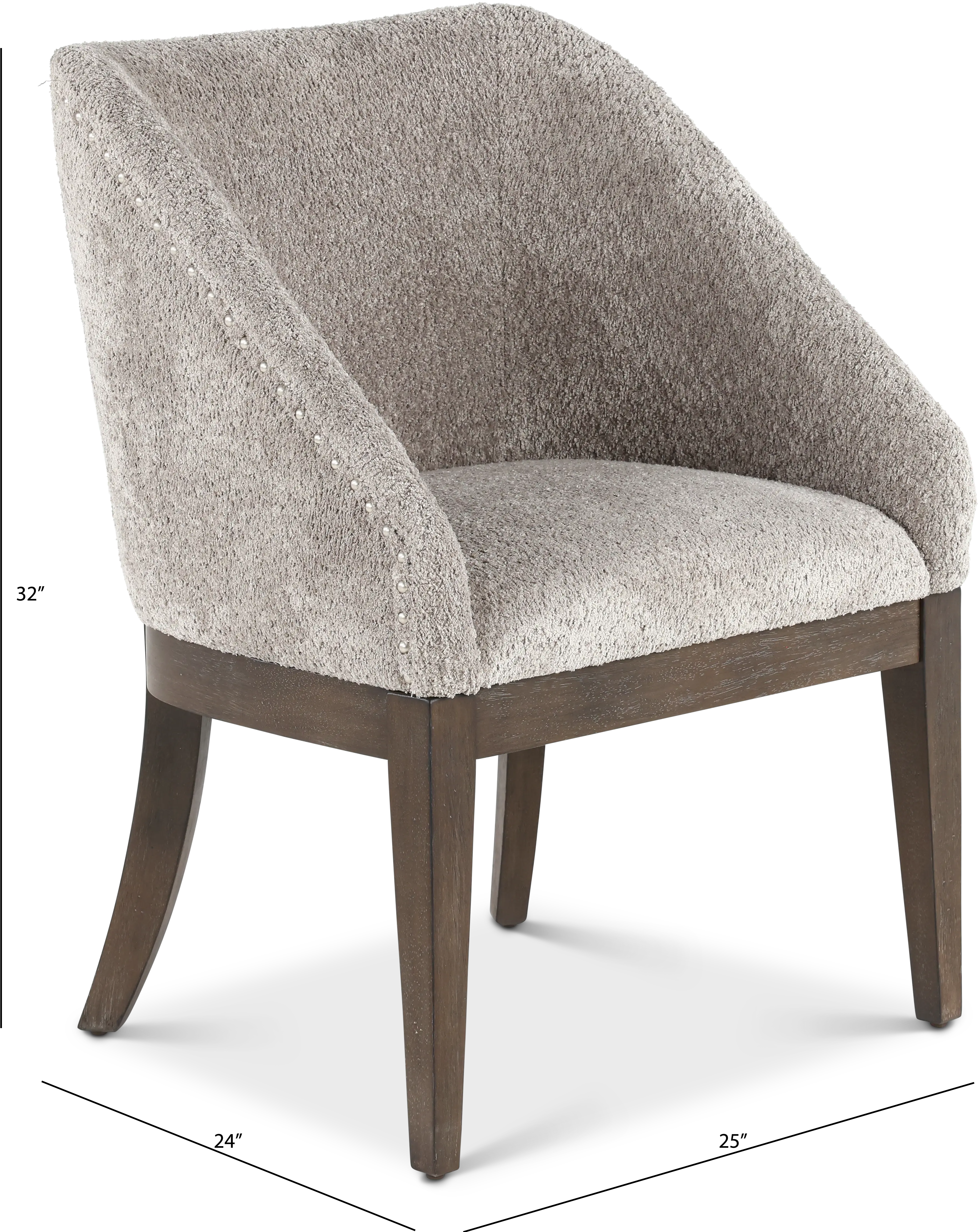 732-C6501S Cascade Espresso Brown and Gray Upholstered Dining Chair-3