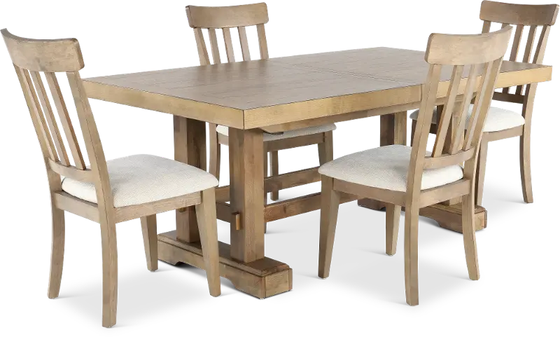 Napa Natural 5 Piece Dining Room Set
