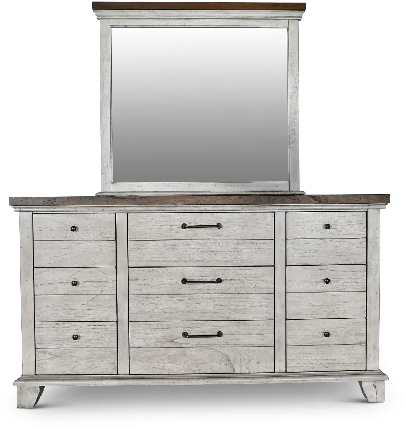 Bear Creek White Dresser