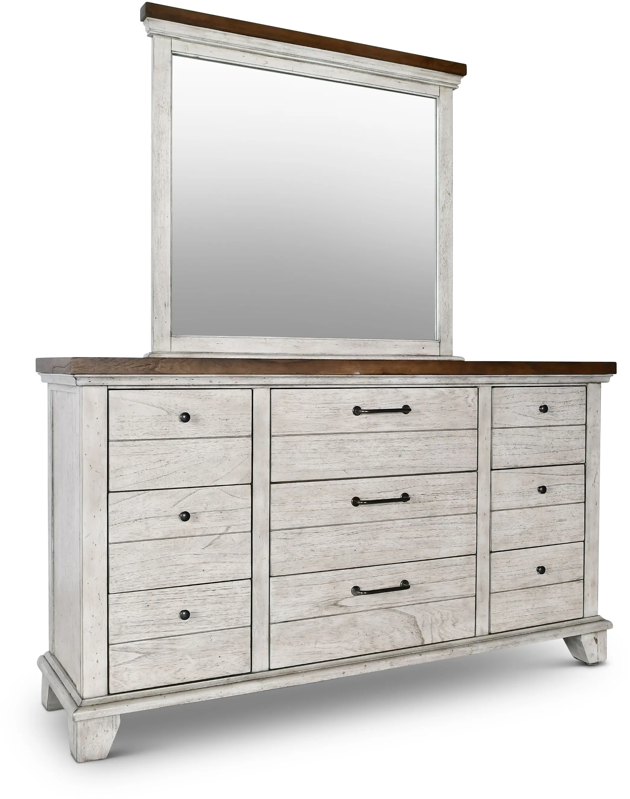 Bear Creek White Dresser-2