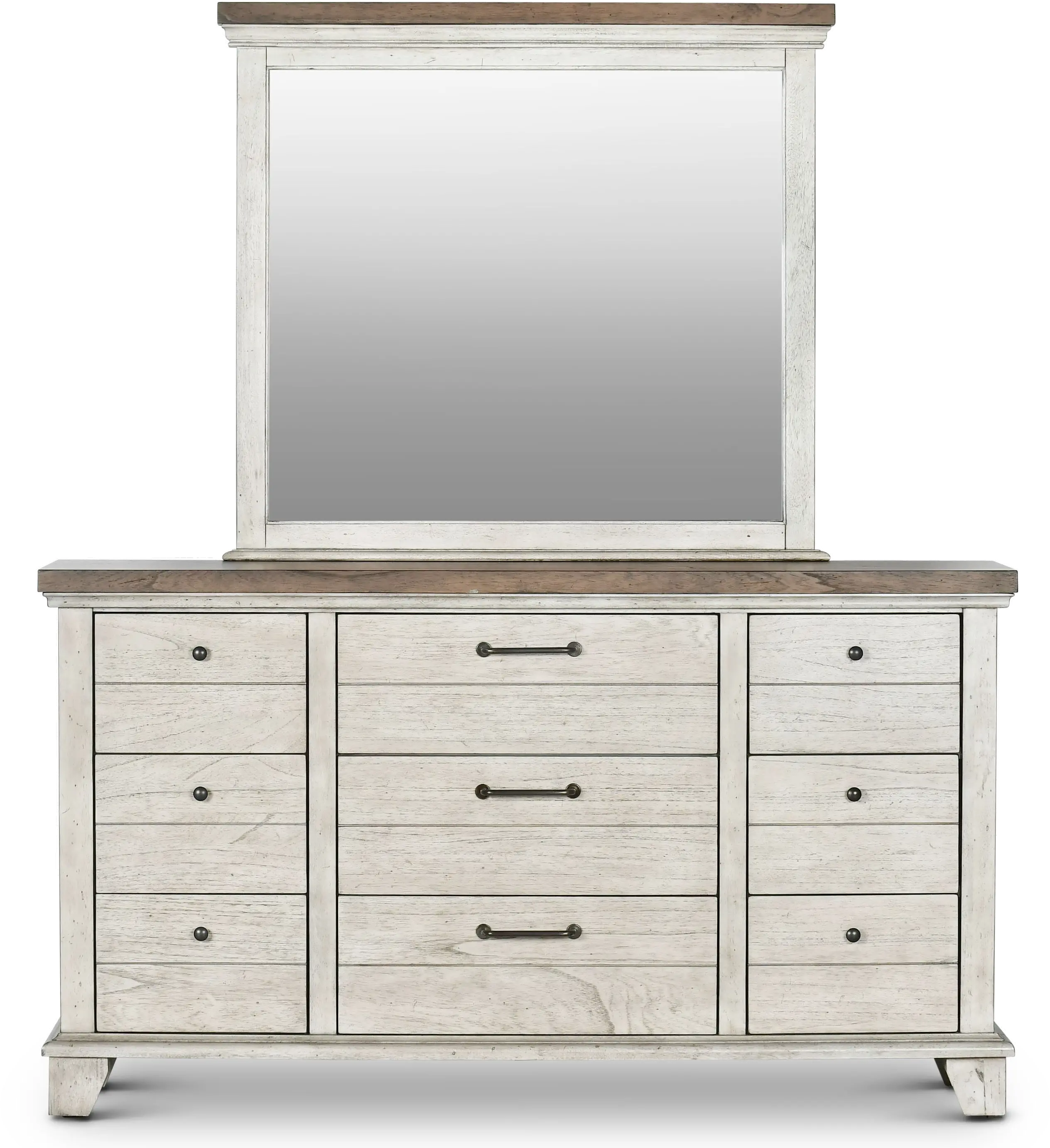 Bear Creek White Dresser-3