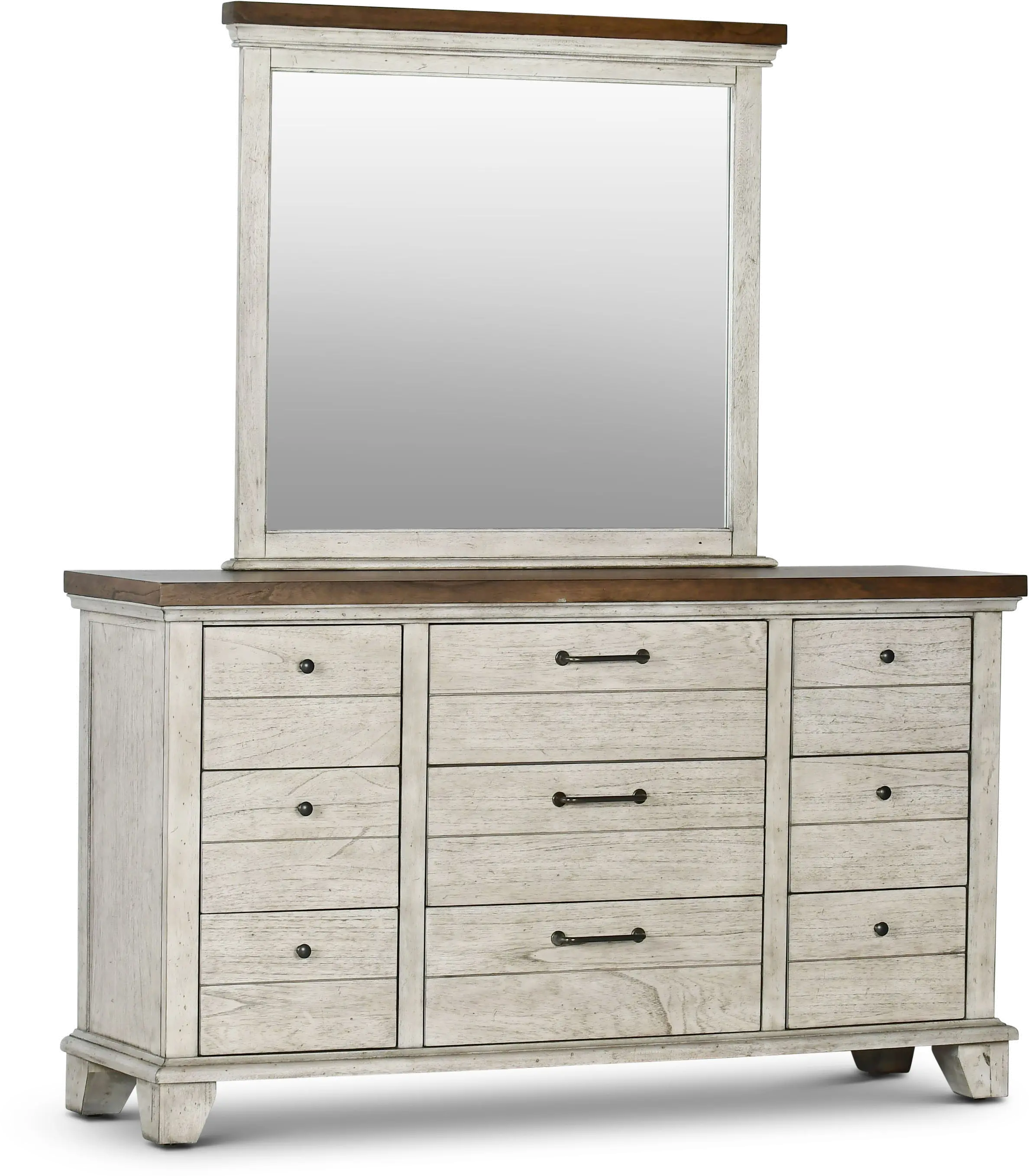 Bear Creek White Dresser-4