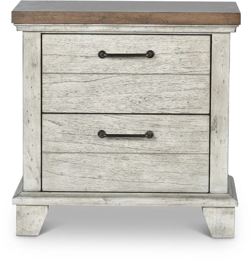 Bear Creek White Nightstand