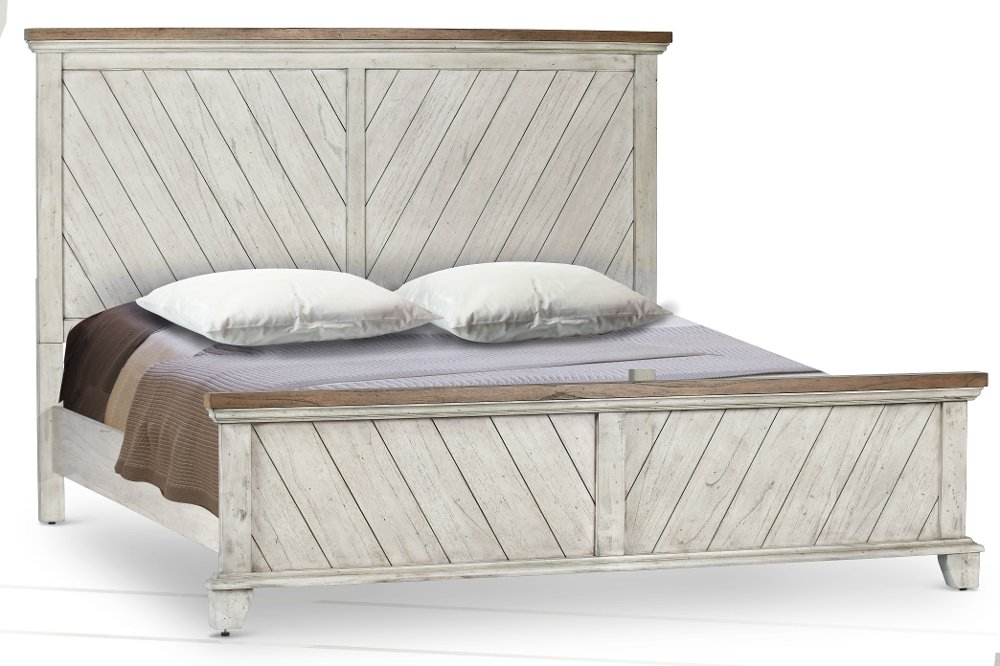 Bear Creek White King Bed