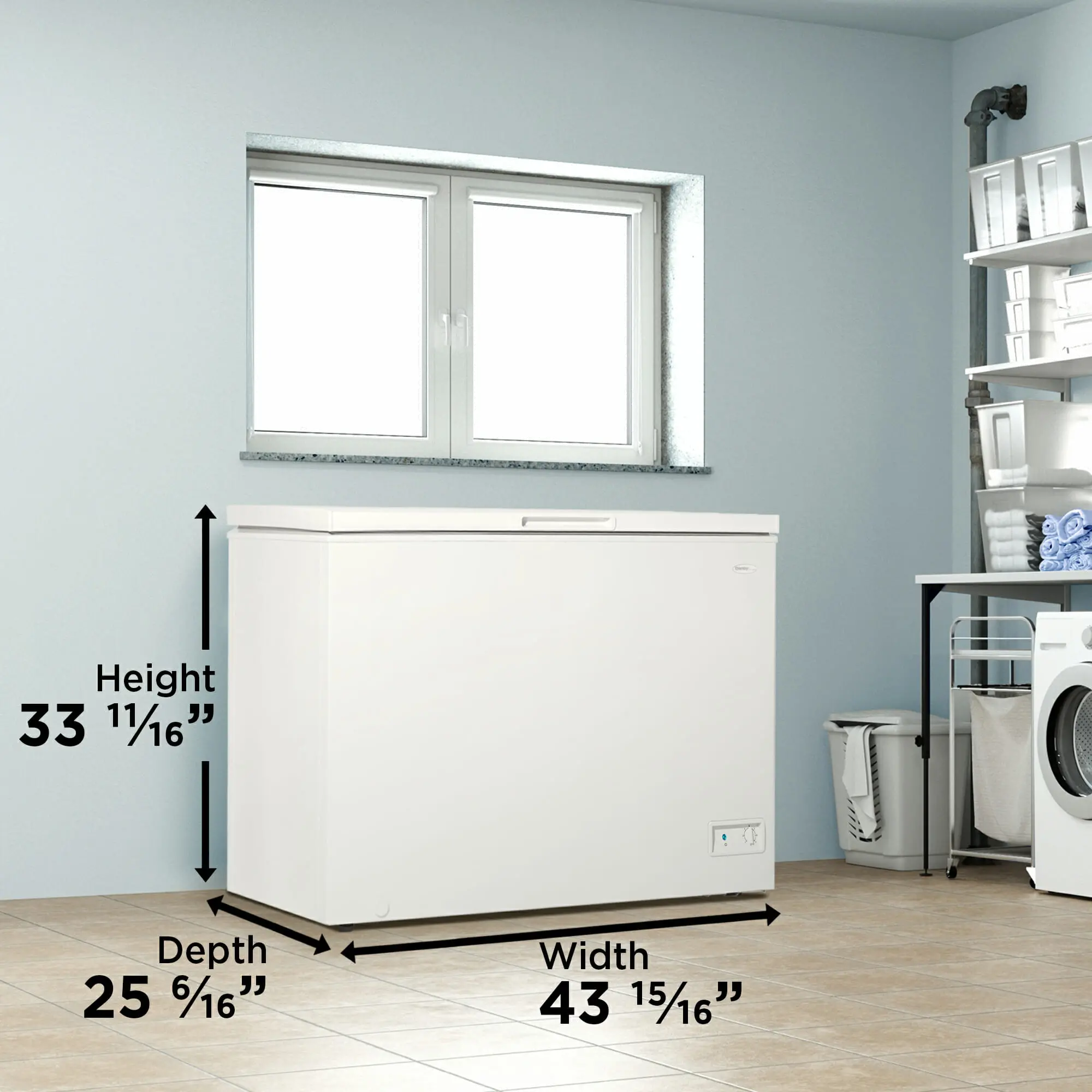 DCF100A6WM Danby 10 cu ft Chest Freezer - White-11