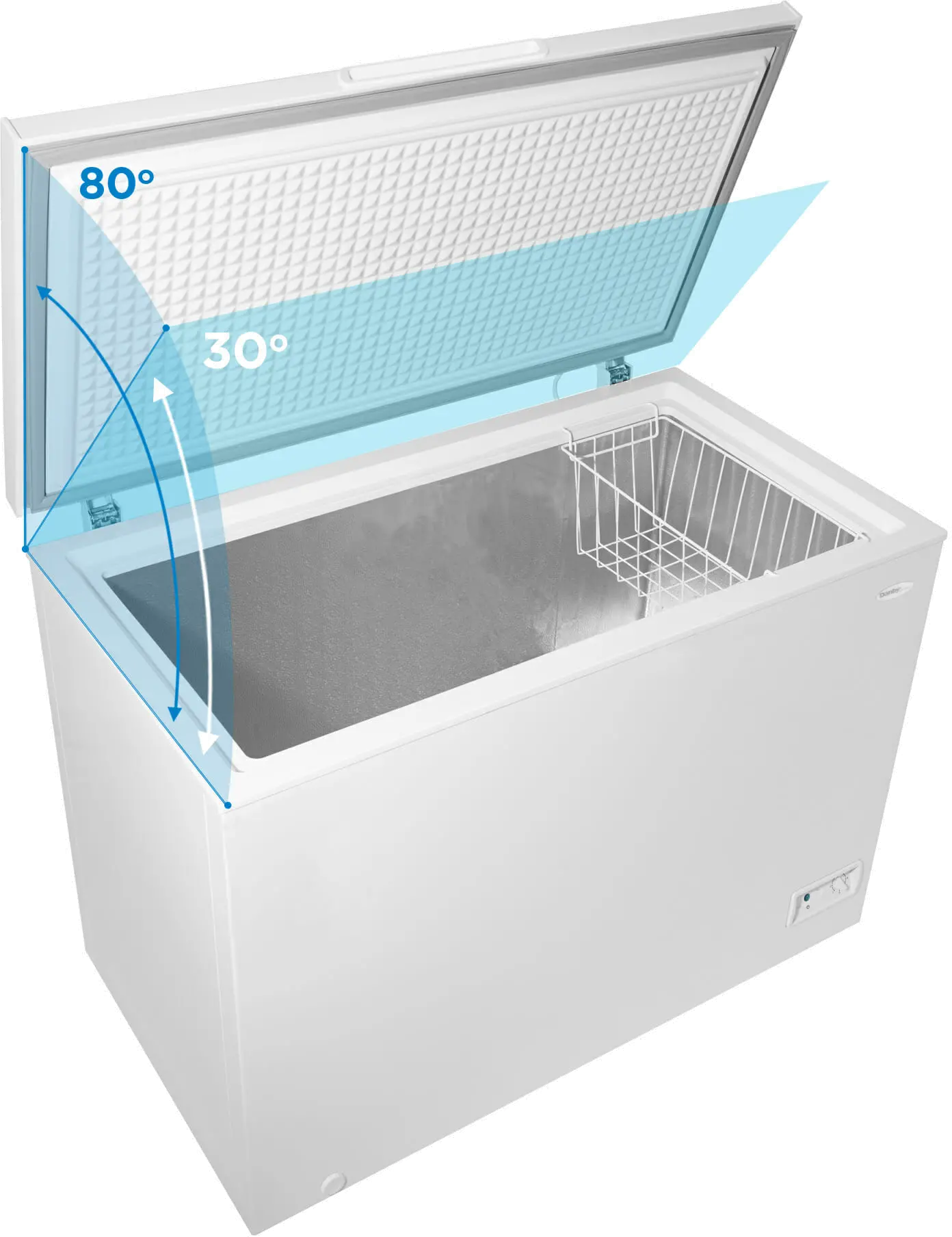 DCF100A6WM Danby 10 cu ft Chest Freezer - White-6