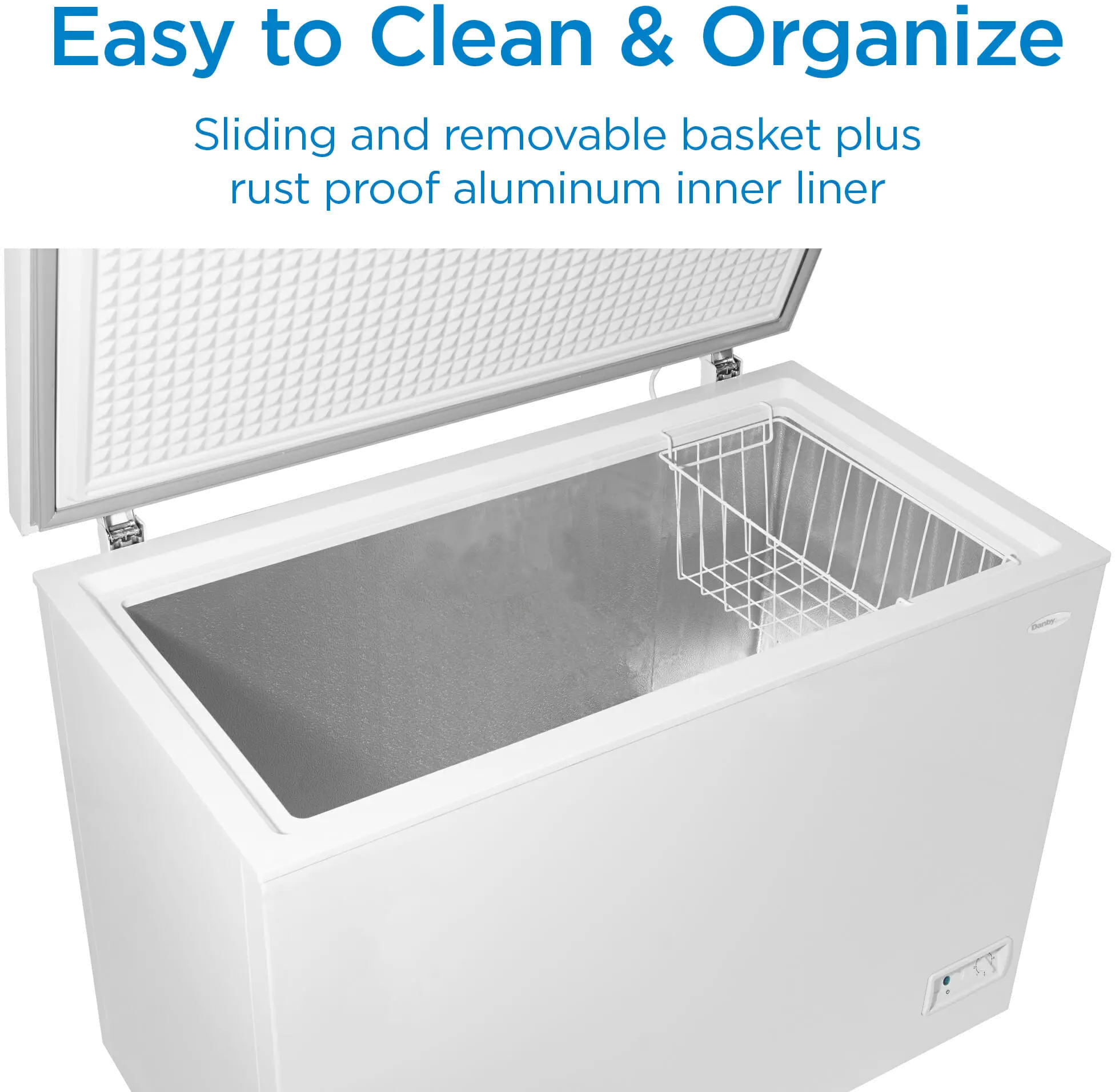 DCF100A6WM Danby 10 cu ft Chest Freezer - White-9