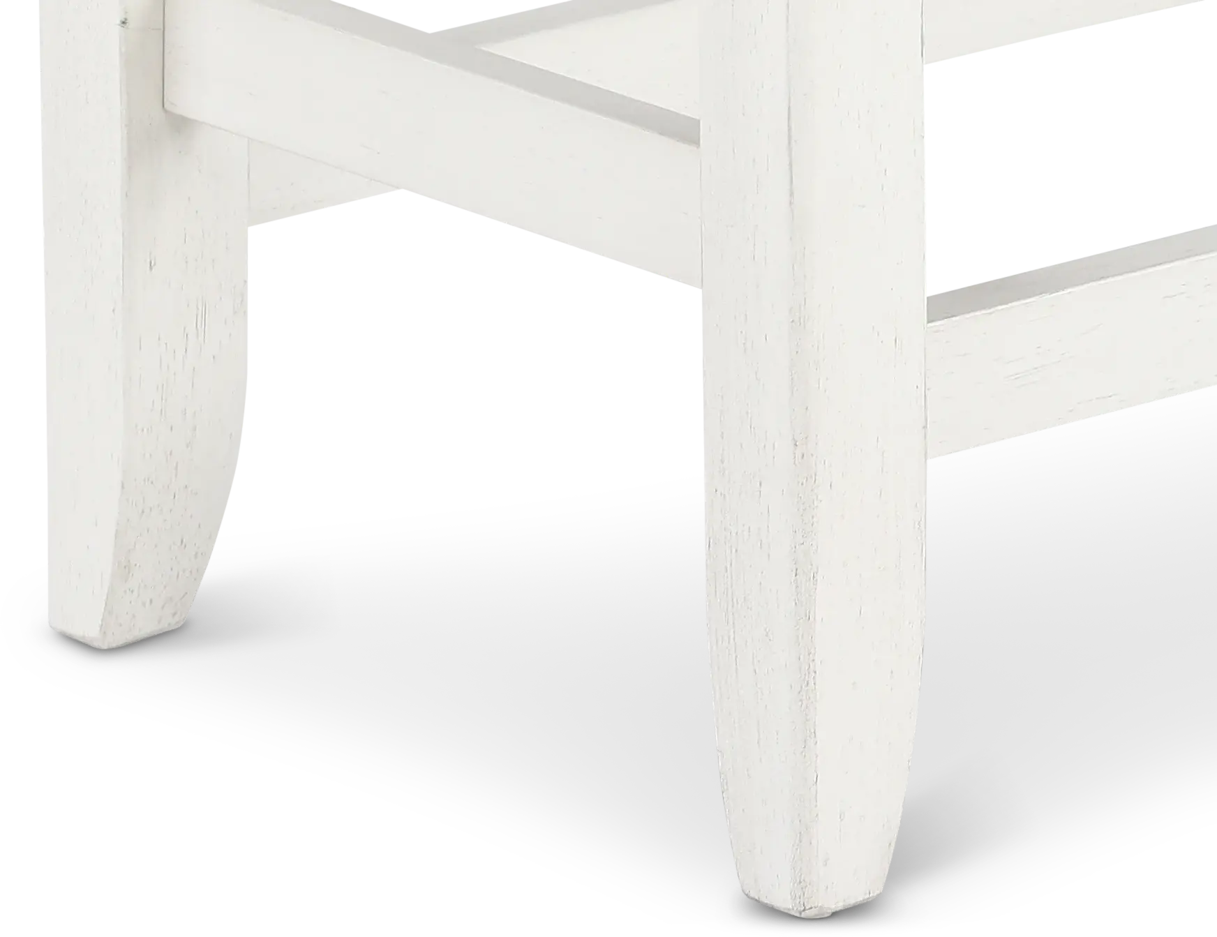 Willow White Counter Height Dining Bench-8