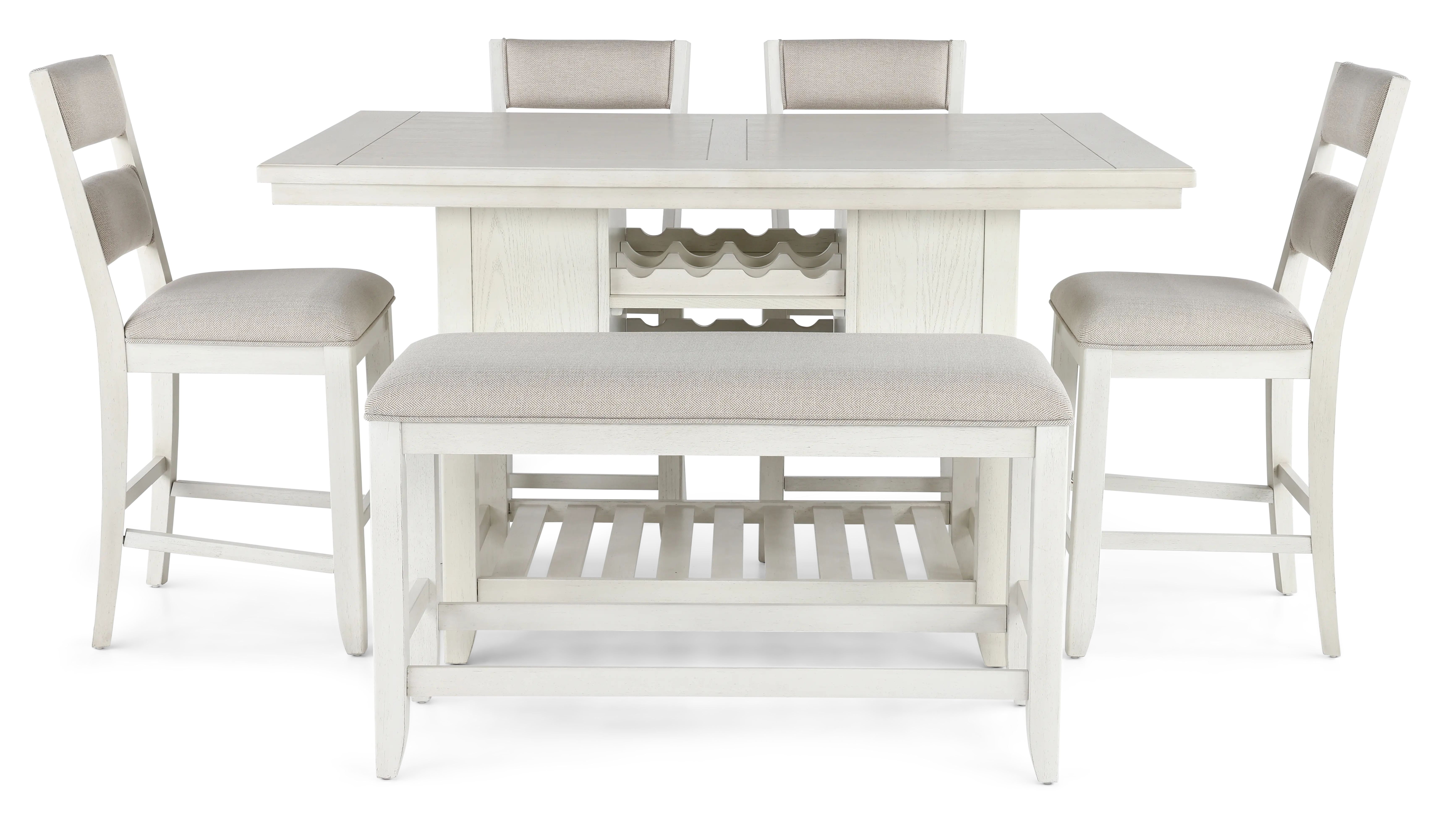 Willow White Counter Height Dining Table-10