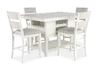 Willow White 5 Piece Counter Height Dining Set
