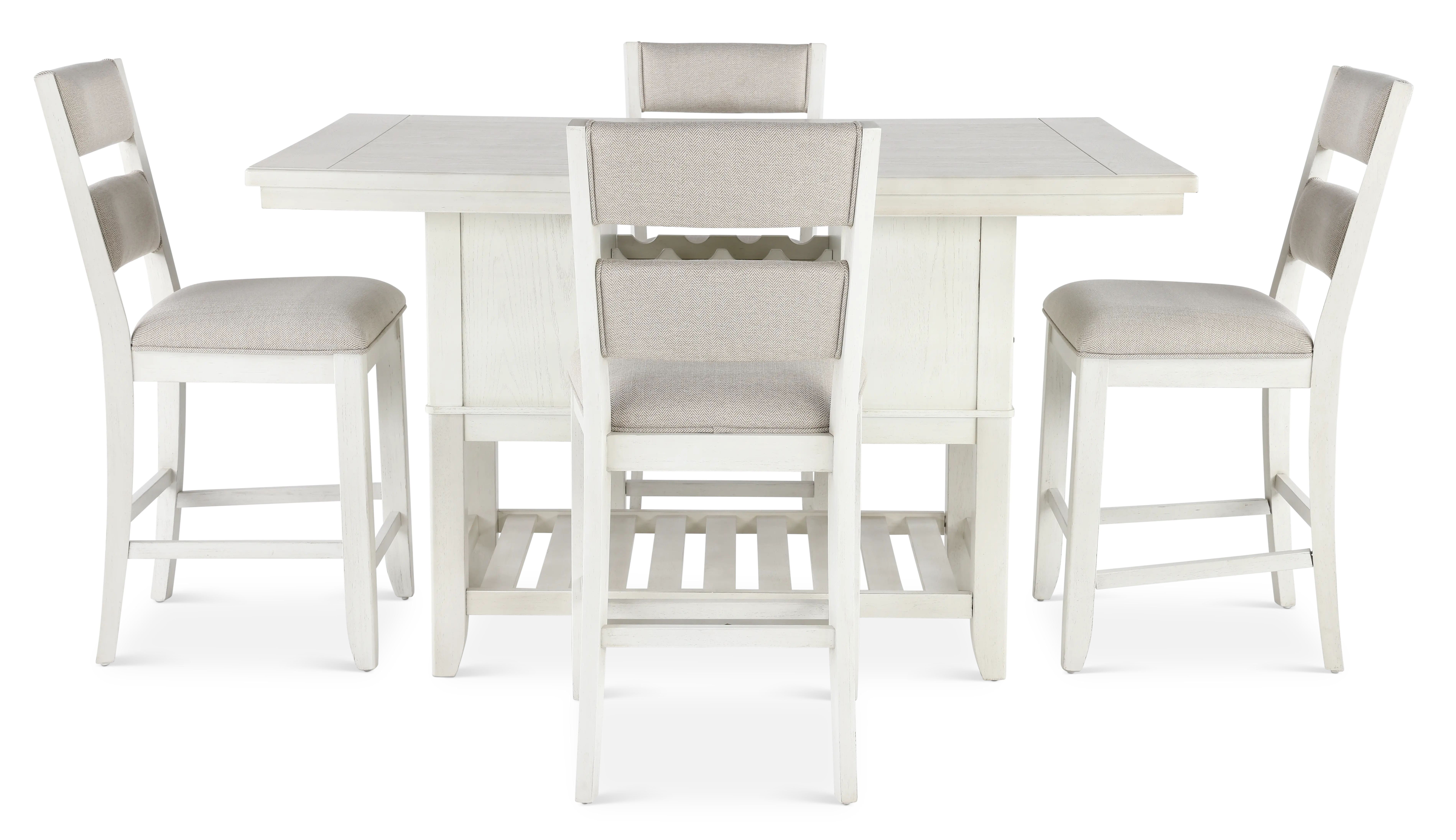 Willow White 5-Piece Counter Height Dining Set-4