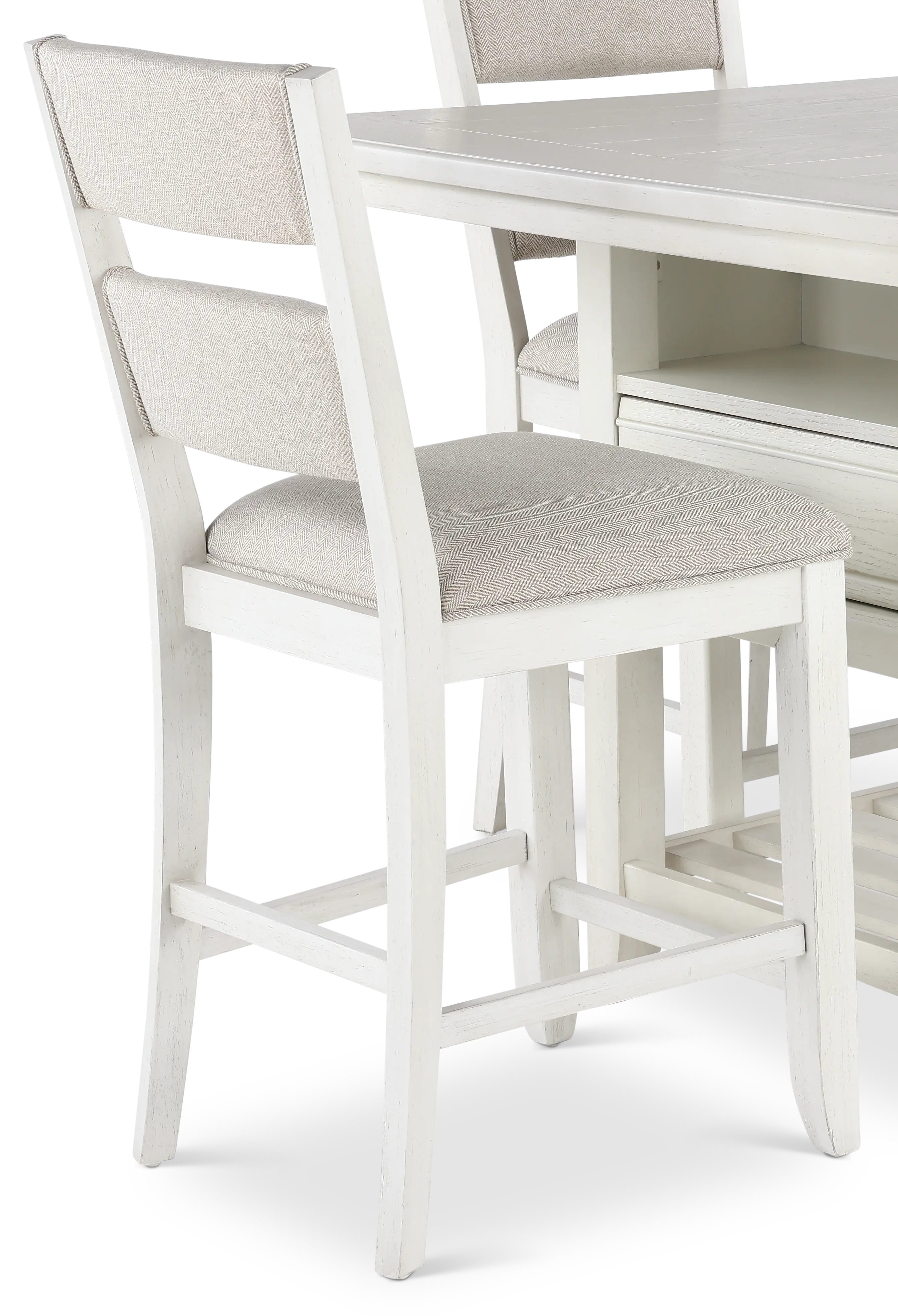Willow White 5-Piece Counter Height Dining Set-5