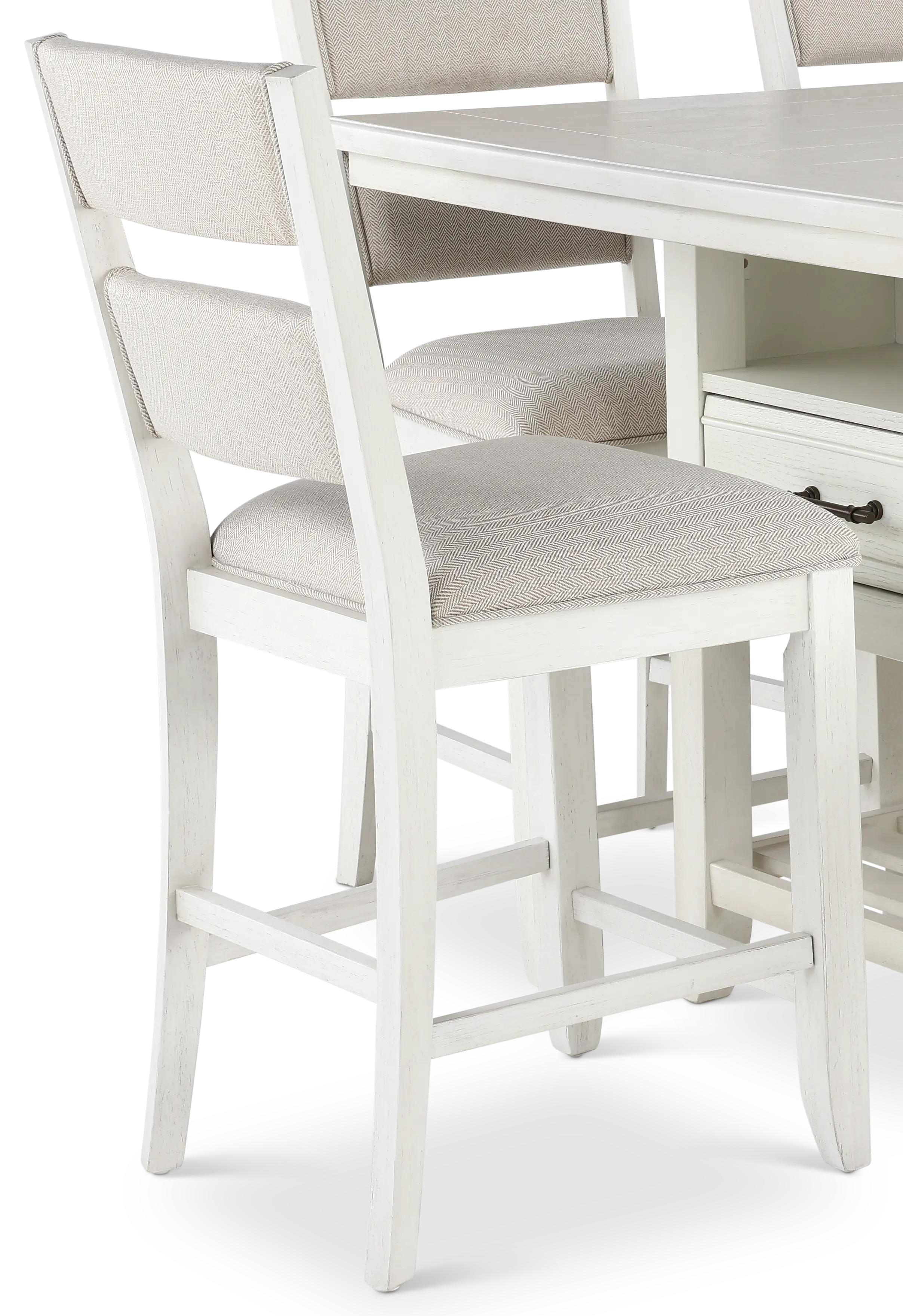 Willow White 6 Piece Counter Height Dining Set-6