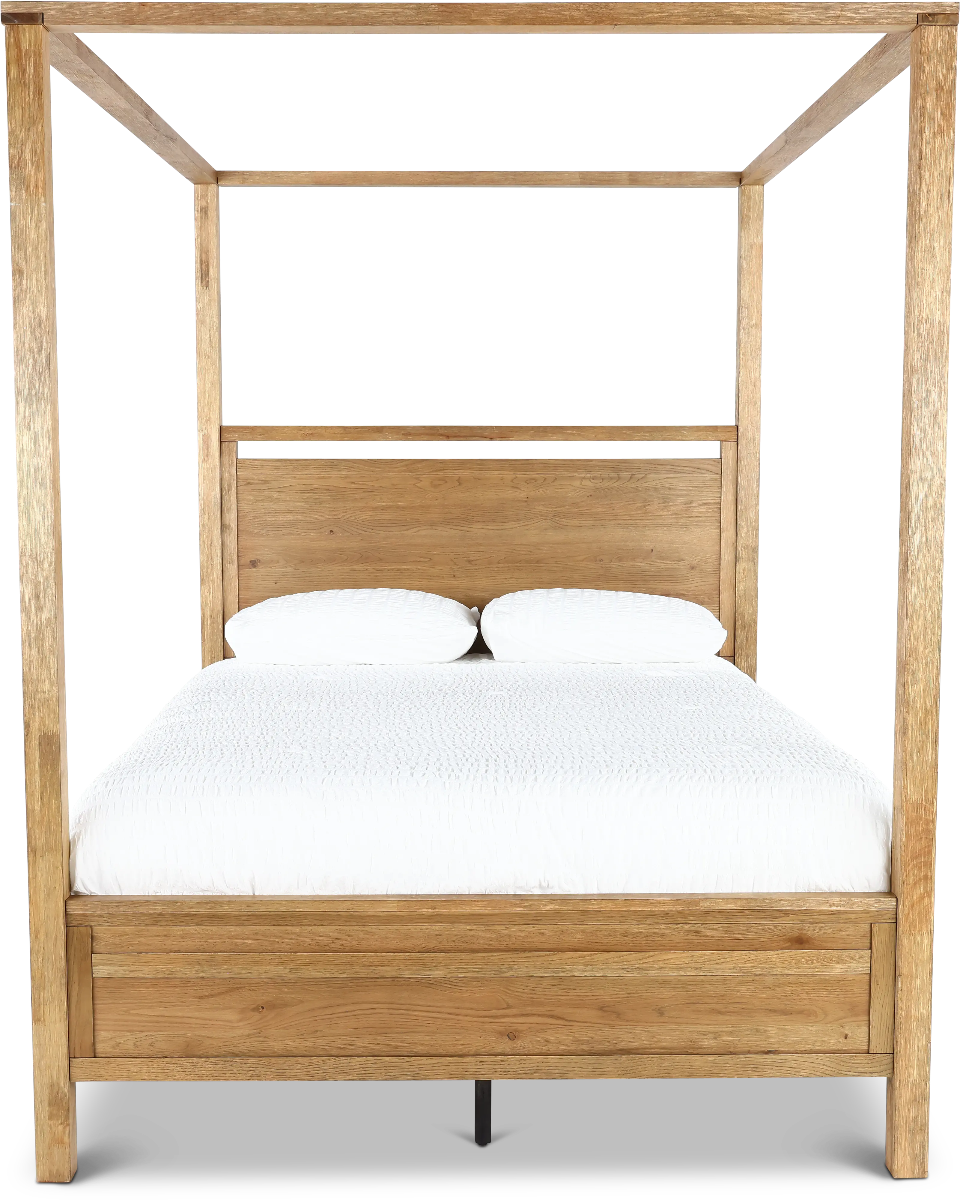 Boho Sandstone Tan Queen Canopy Bed-3