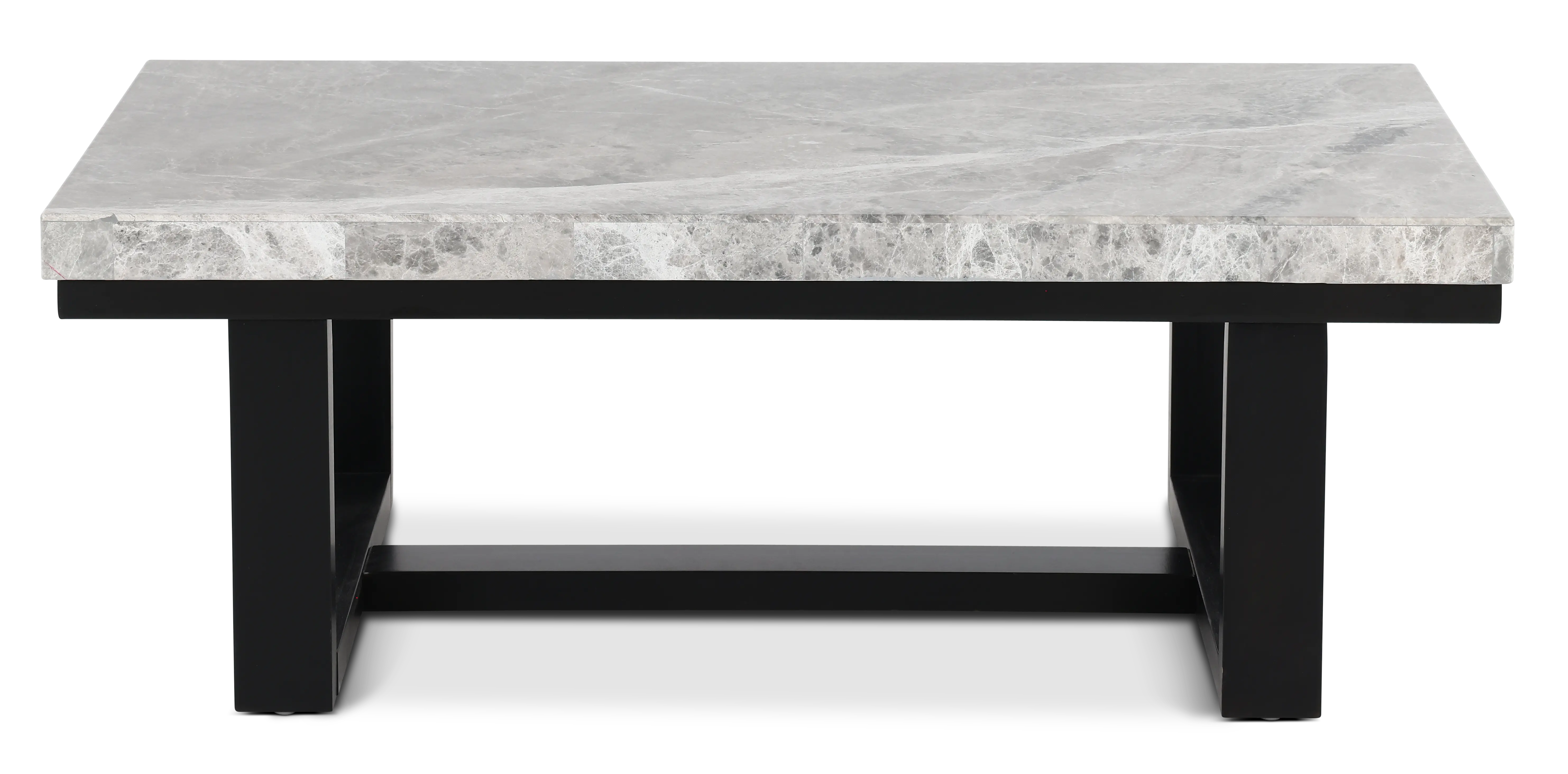 Luca Black and Gray Marble Coffee Table-1