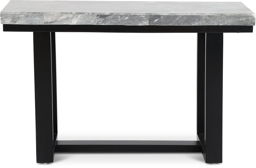Luca Black and Gray Marble Sofa Table