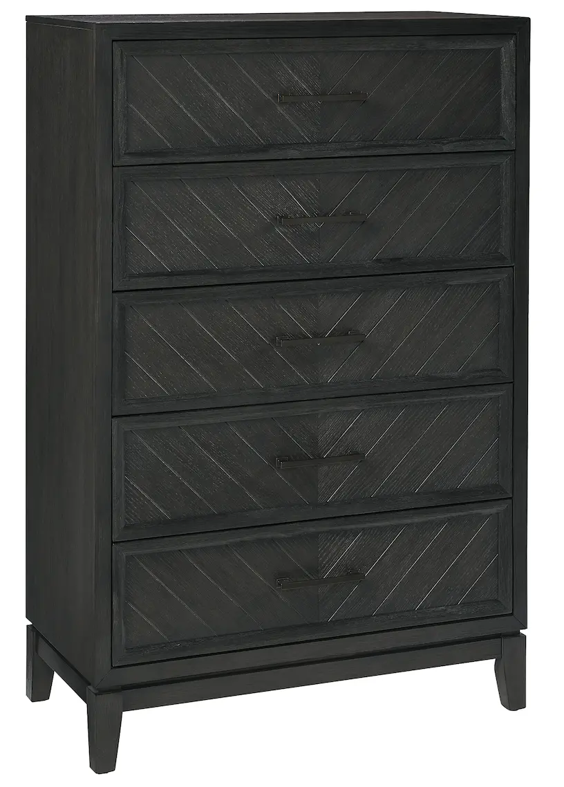 Burbank Black Chest of Drawers-1