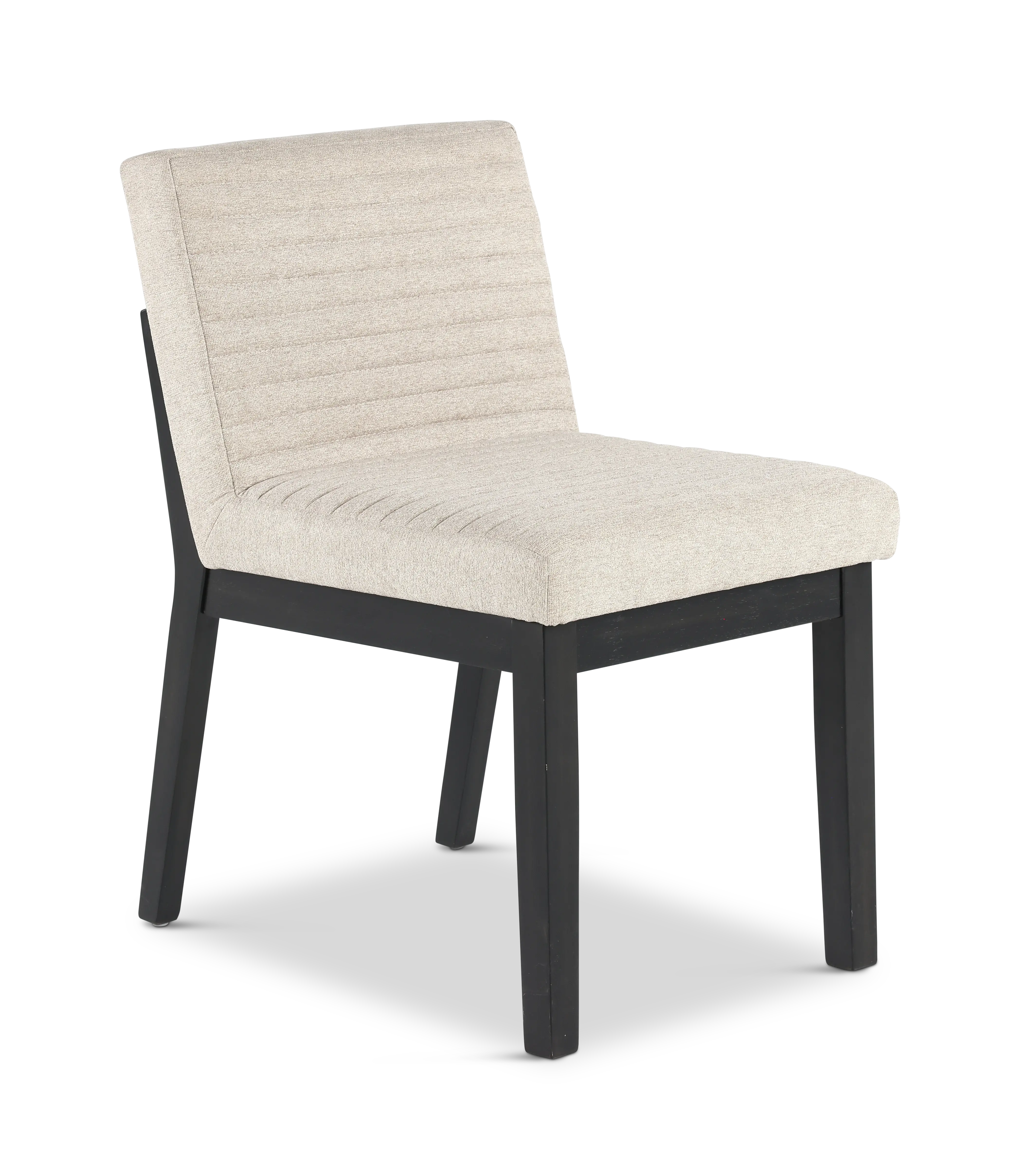 Jax Dark Brown and Light Gray Upholstered Dining Chair-1