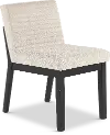 Jax Dark Brown and Light Gray Upholstered Dining Chair