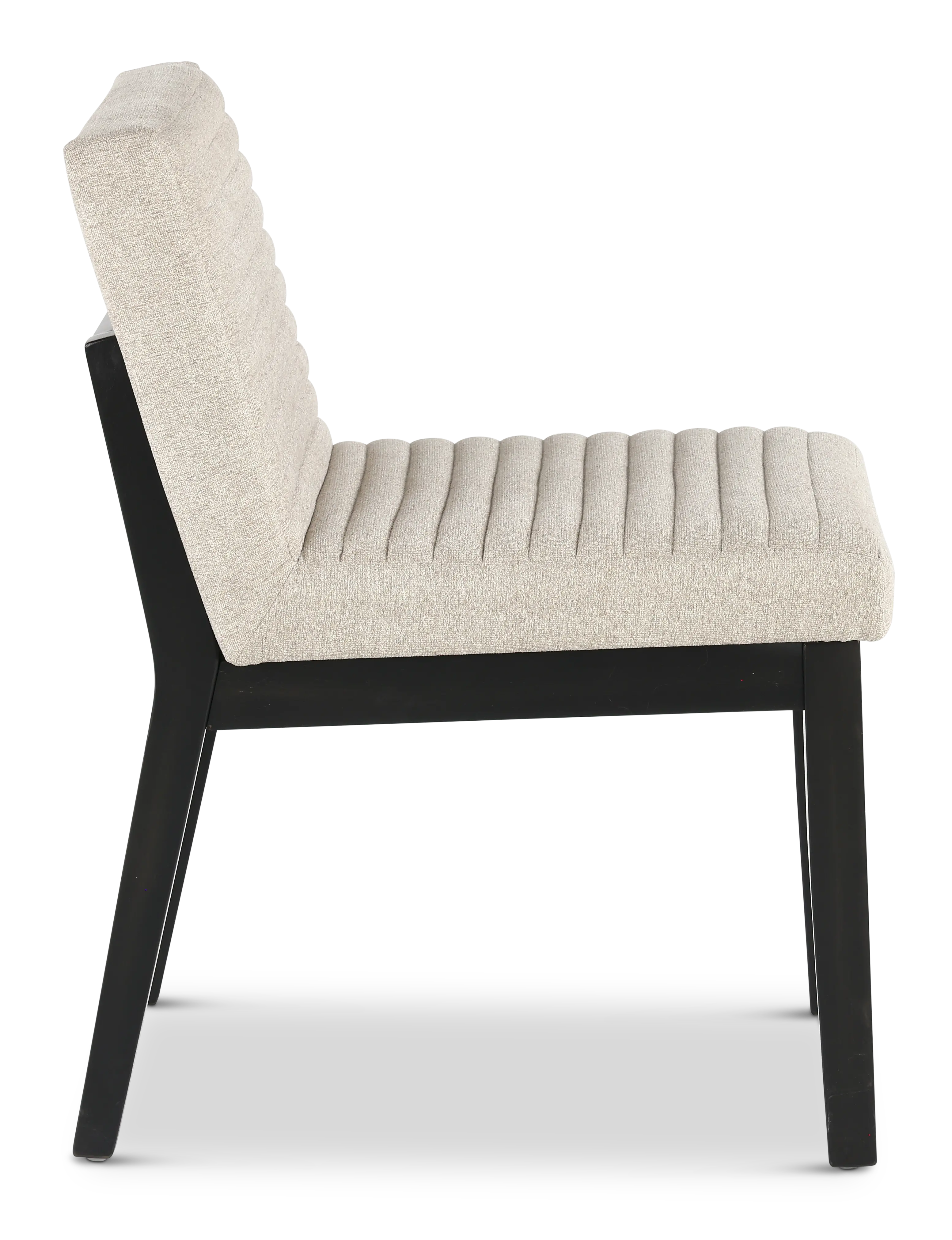 Jax Dark Brown and Light Gray Upholstered Dining Chair-3