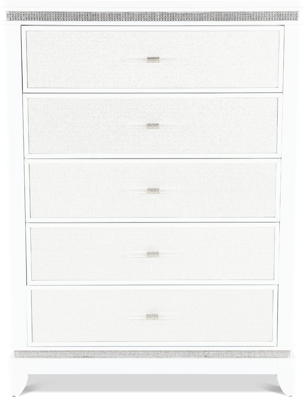 Celeste Sparkle White Chest of Drawers