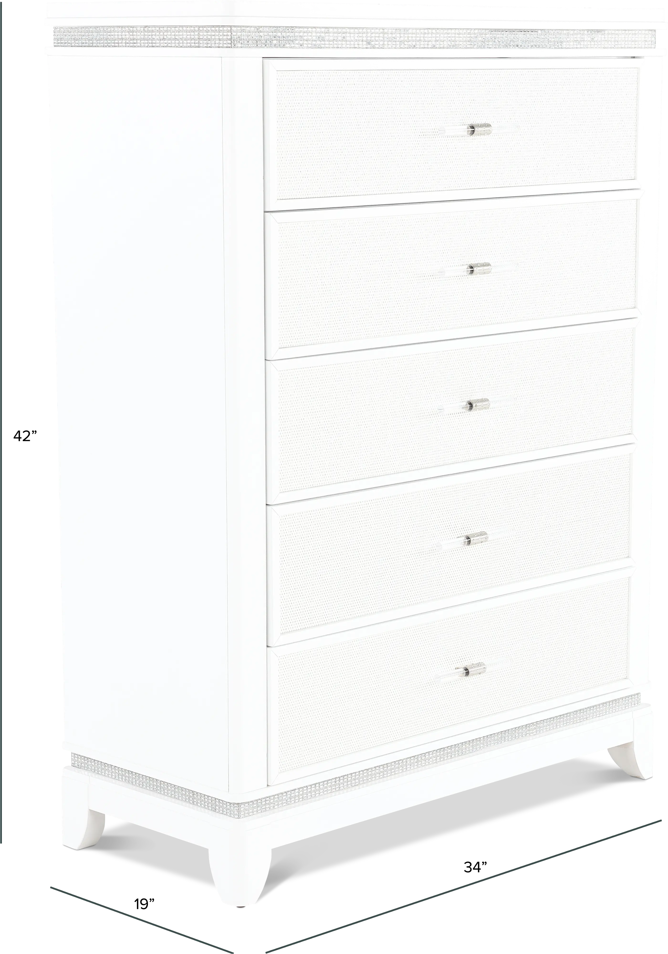 Celesta 80 Low chest ホワイト 5段チェスト Amazon｜LOWYA