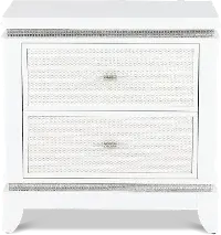 Celeste Sparkle White Nightstand