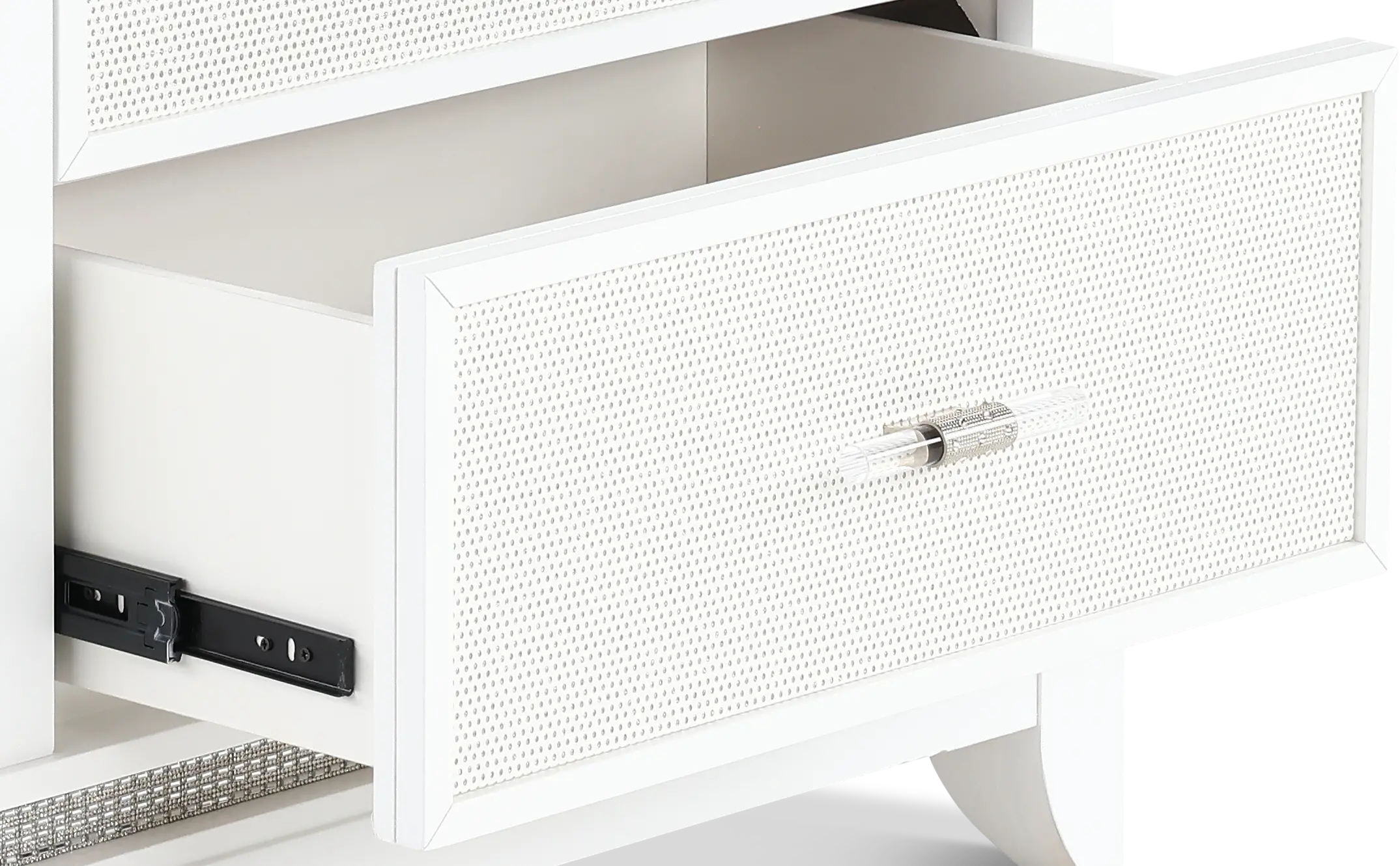 Celeste Sparkle White Nightstand-7
