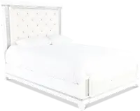 Celeste Sparkle White King Upholstered Bed