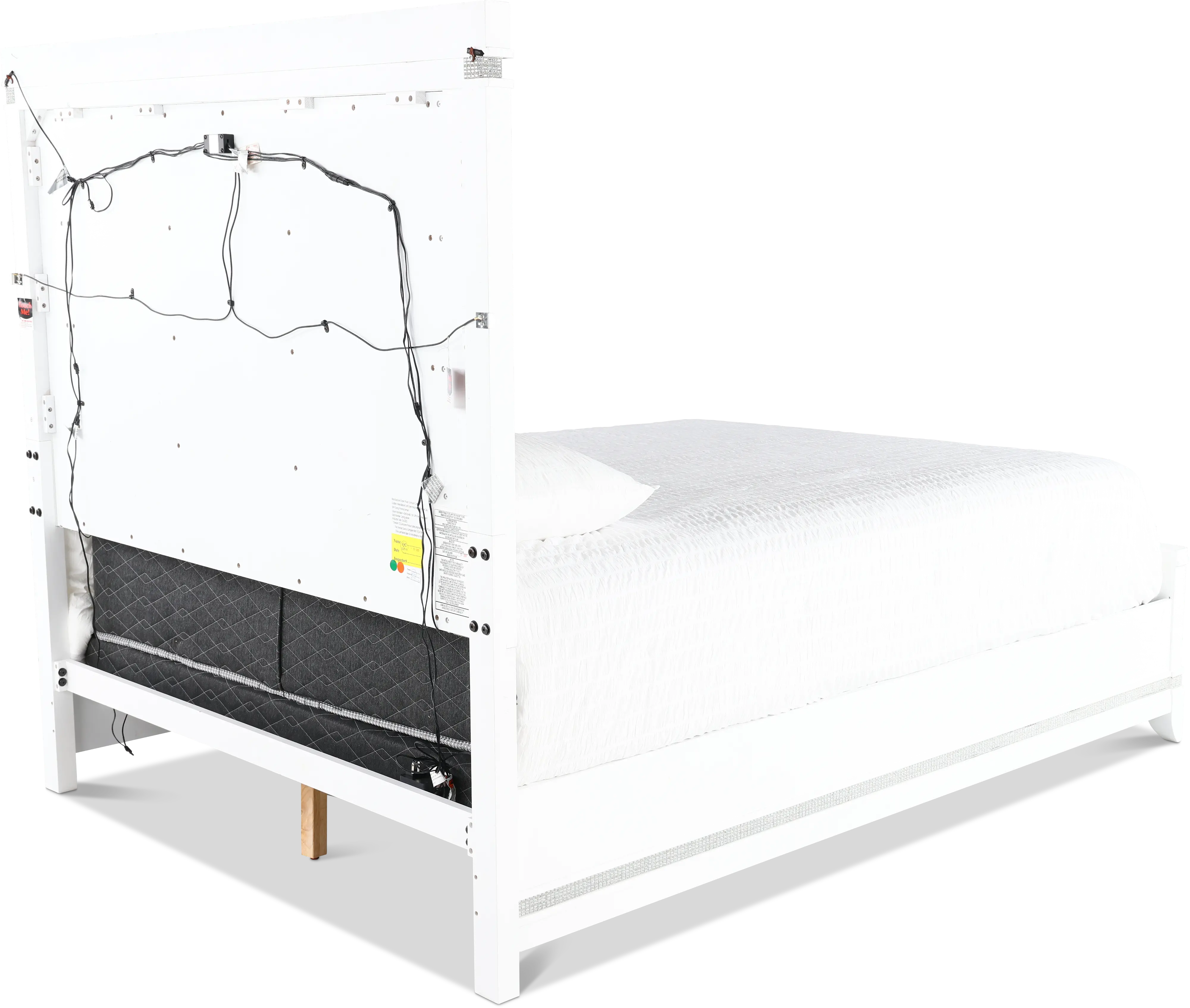 Celeste Sparkle White King Upholstered Bed-7
