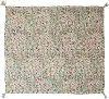 DF5832/KANTHA-THROW Kantha Multi-Color Quilted Floral Throw Blanket